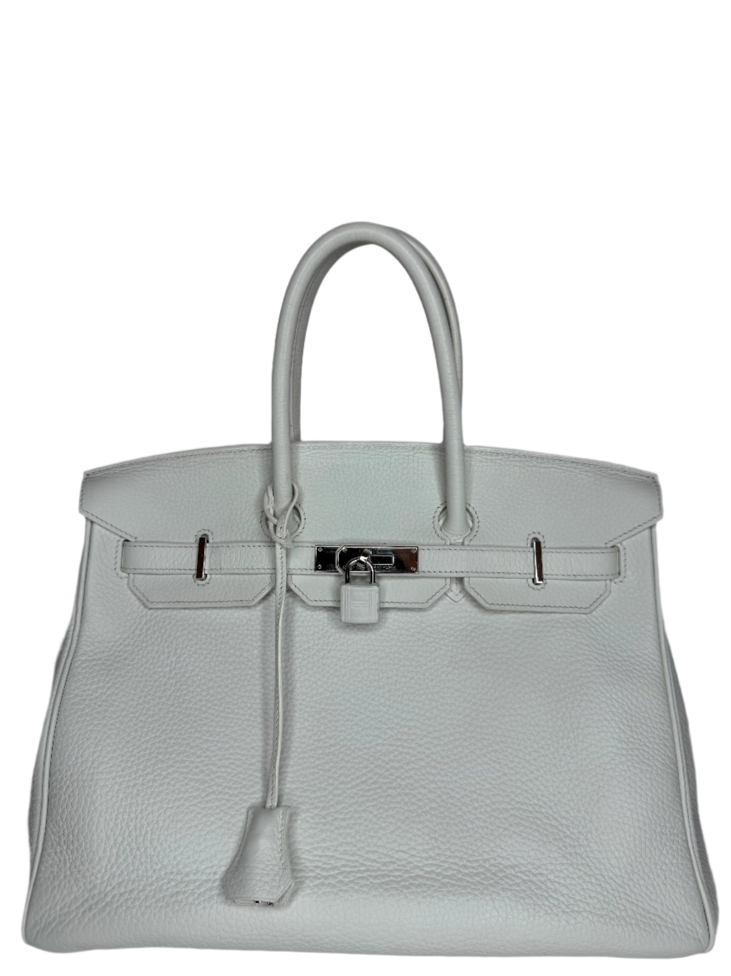 Hermès Birkin 35 White Togo Leather Palladium Hardware