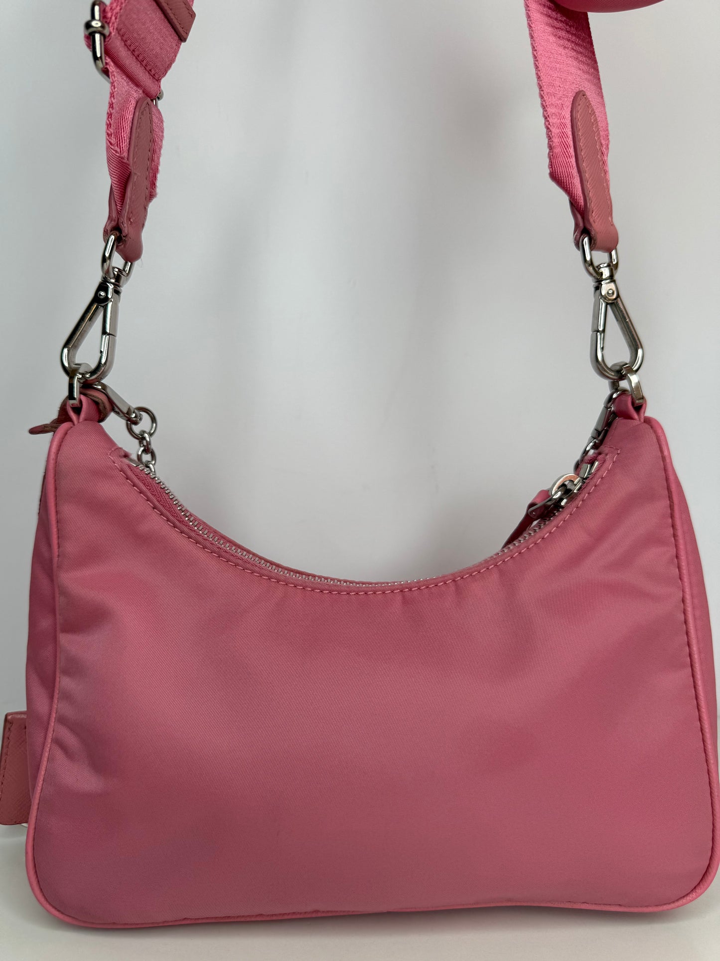 Prada Re-Edition 2005 Re-Nylon Bag Begonia Pink