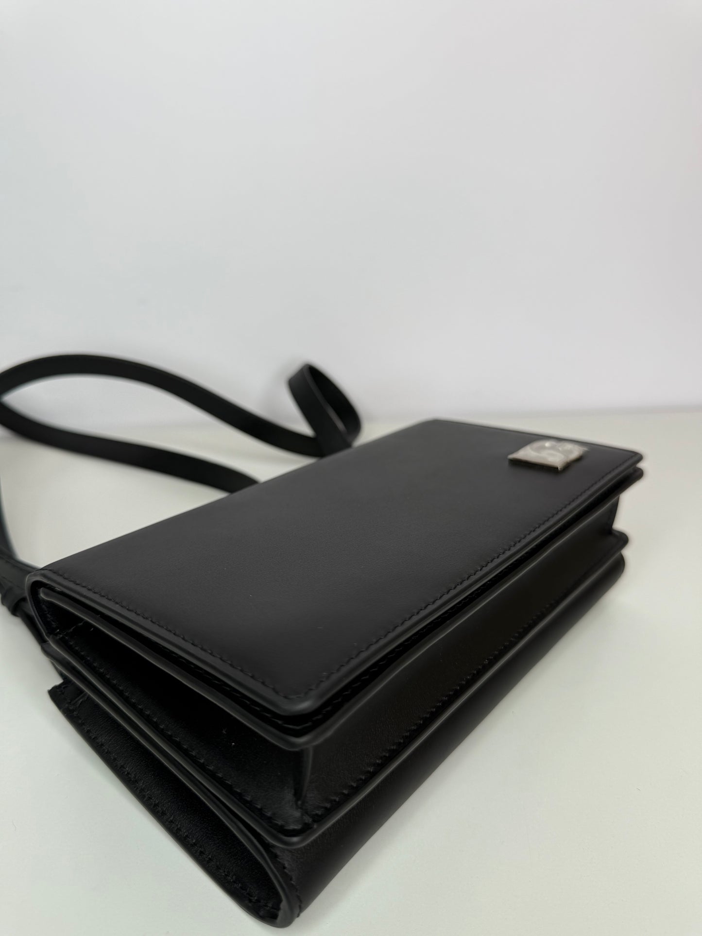 Dolce Gabbana Calfskin DG Millennials Convertible Crossbody Black