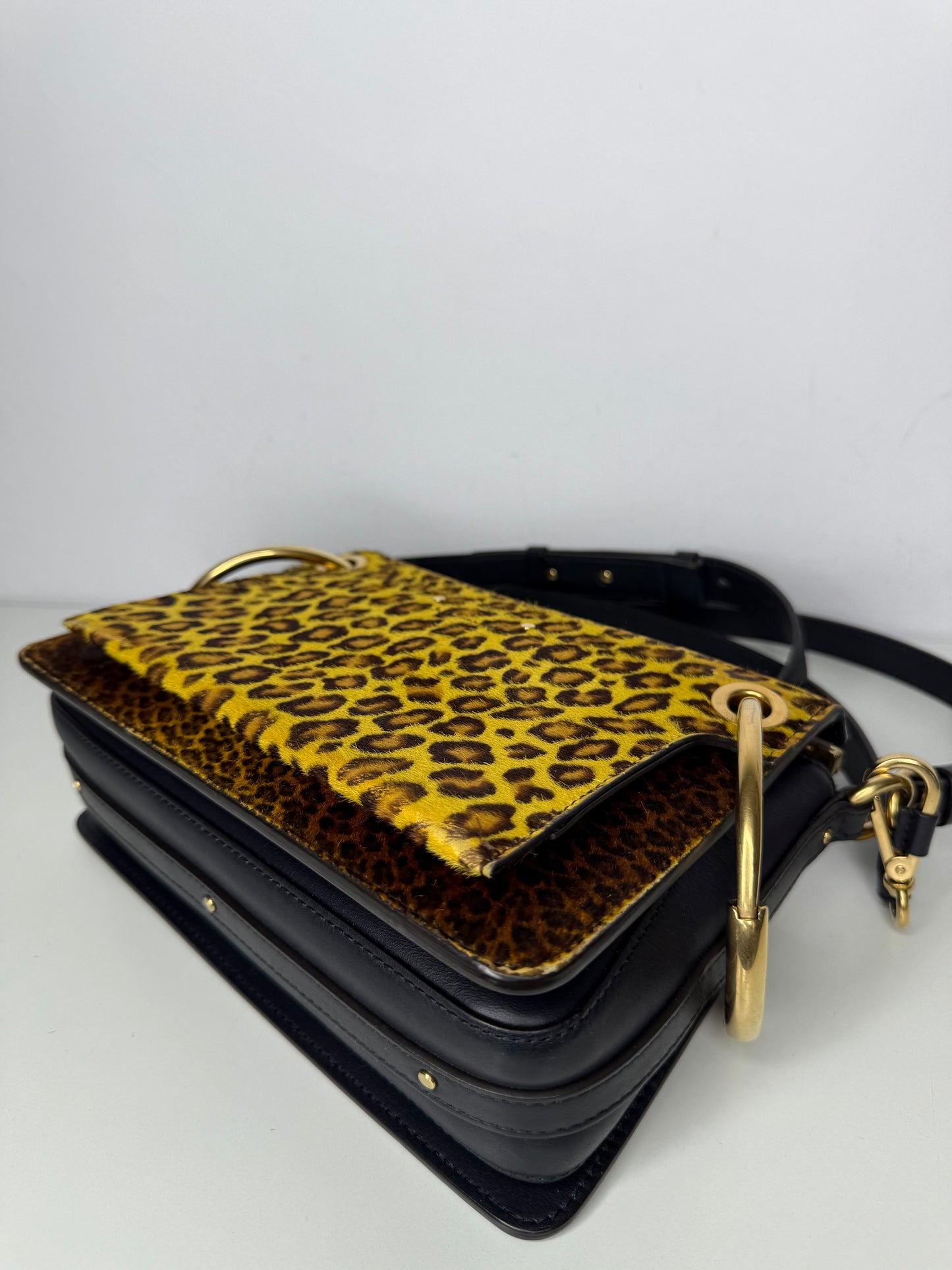 Chloé Limited Edition Roy Ponyhair Leopard Print Bag