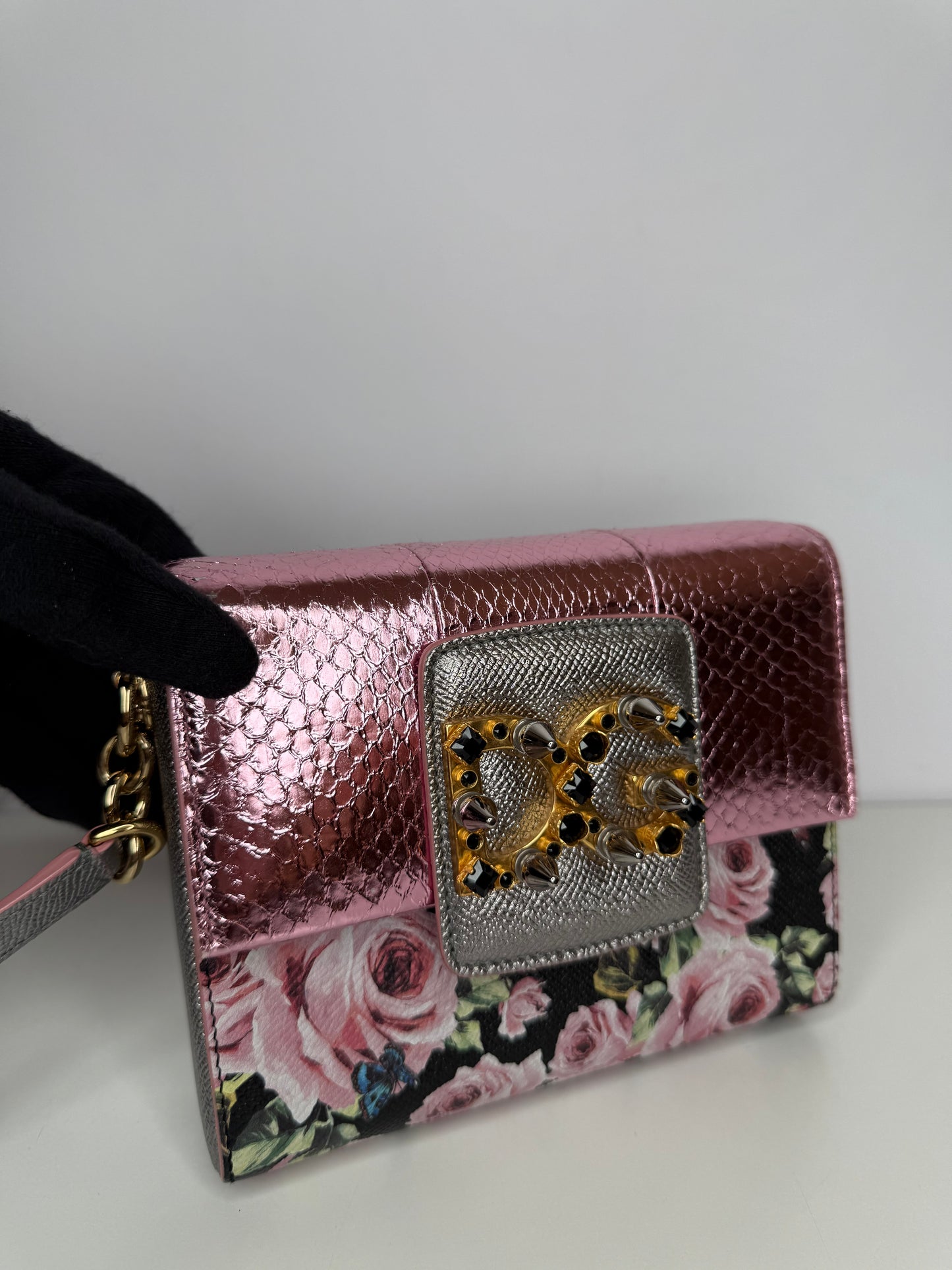 Dolce Gabbana Mini Dauphine Millennials Lily Box Bag