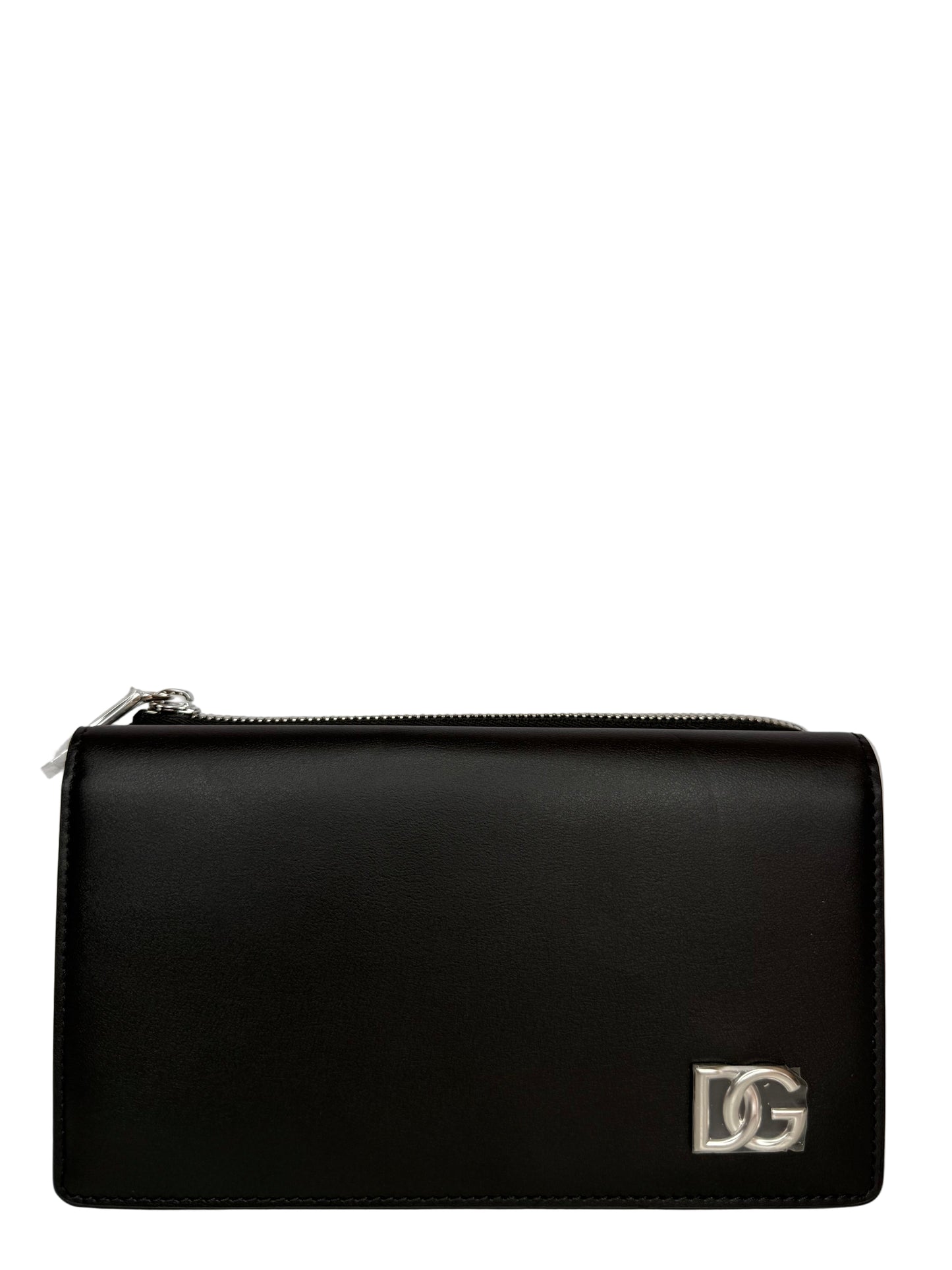 Dolce Gabbana Calfskin DG Millennials Convertible Crossbody Black