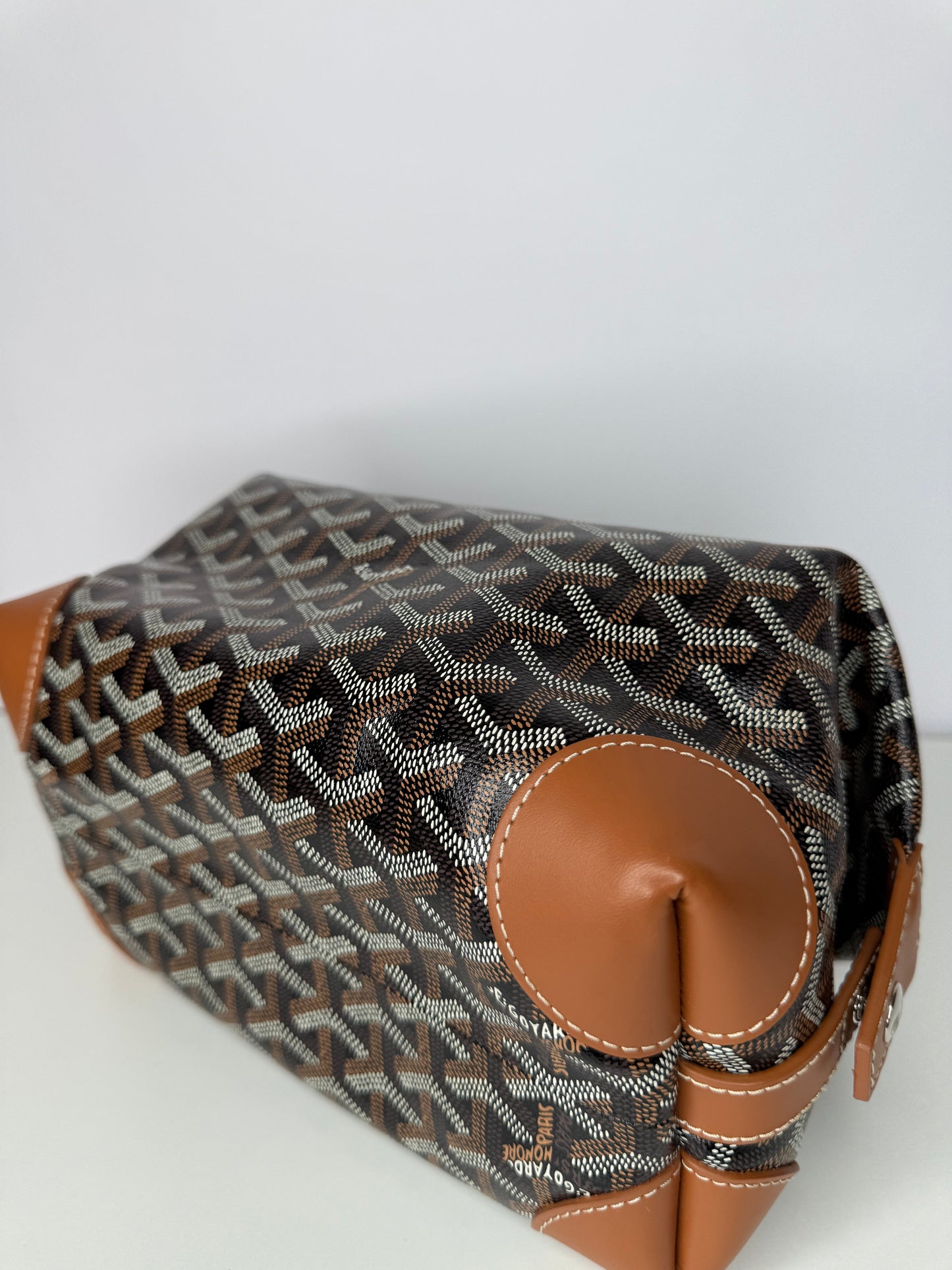 Goyard Black/Gold Goyardine Boeing 25 Trousse de Toilette