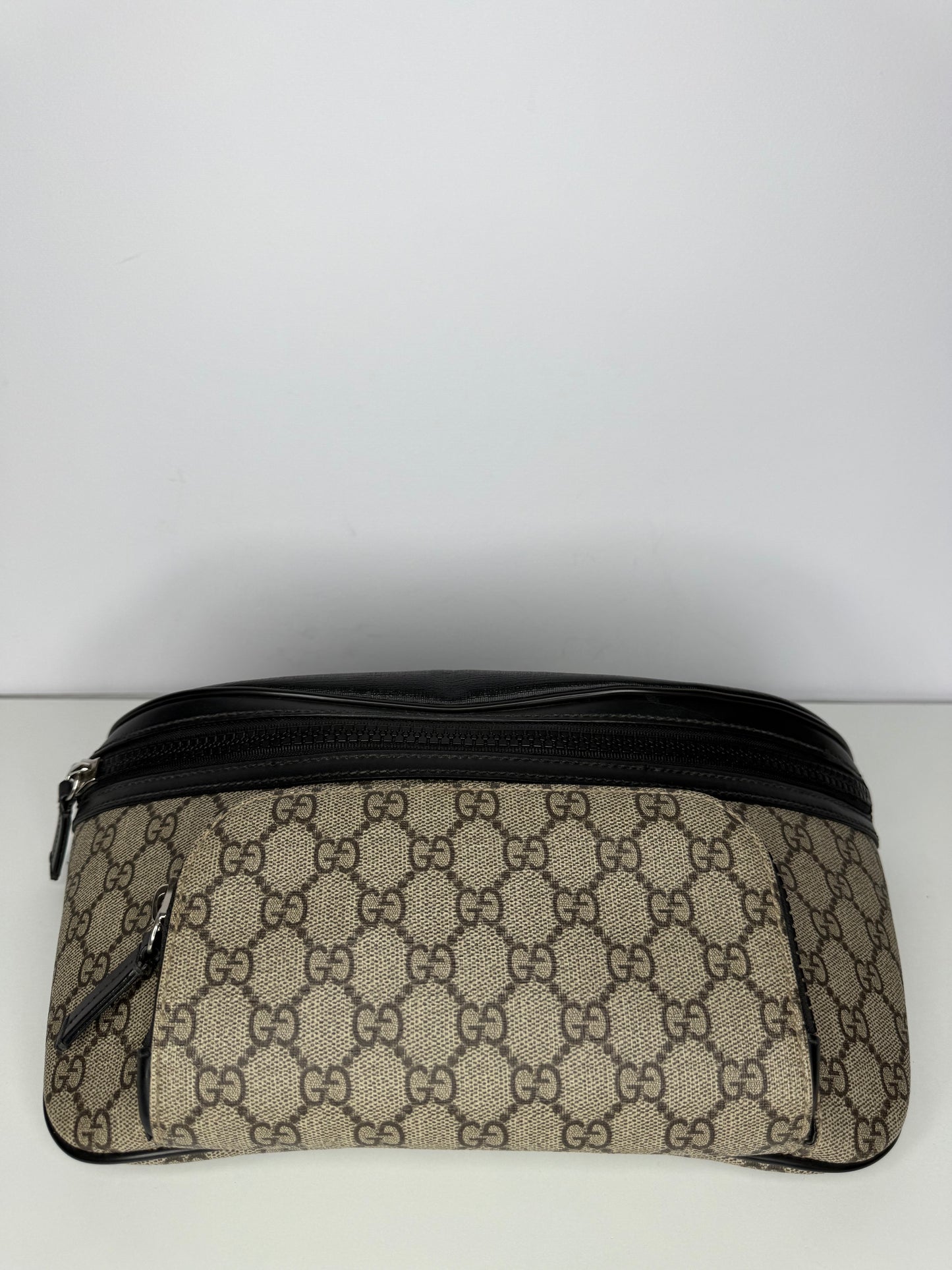 Gucci Black GG Supreme Canvas Eden Belt Bag