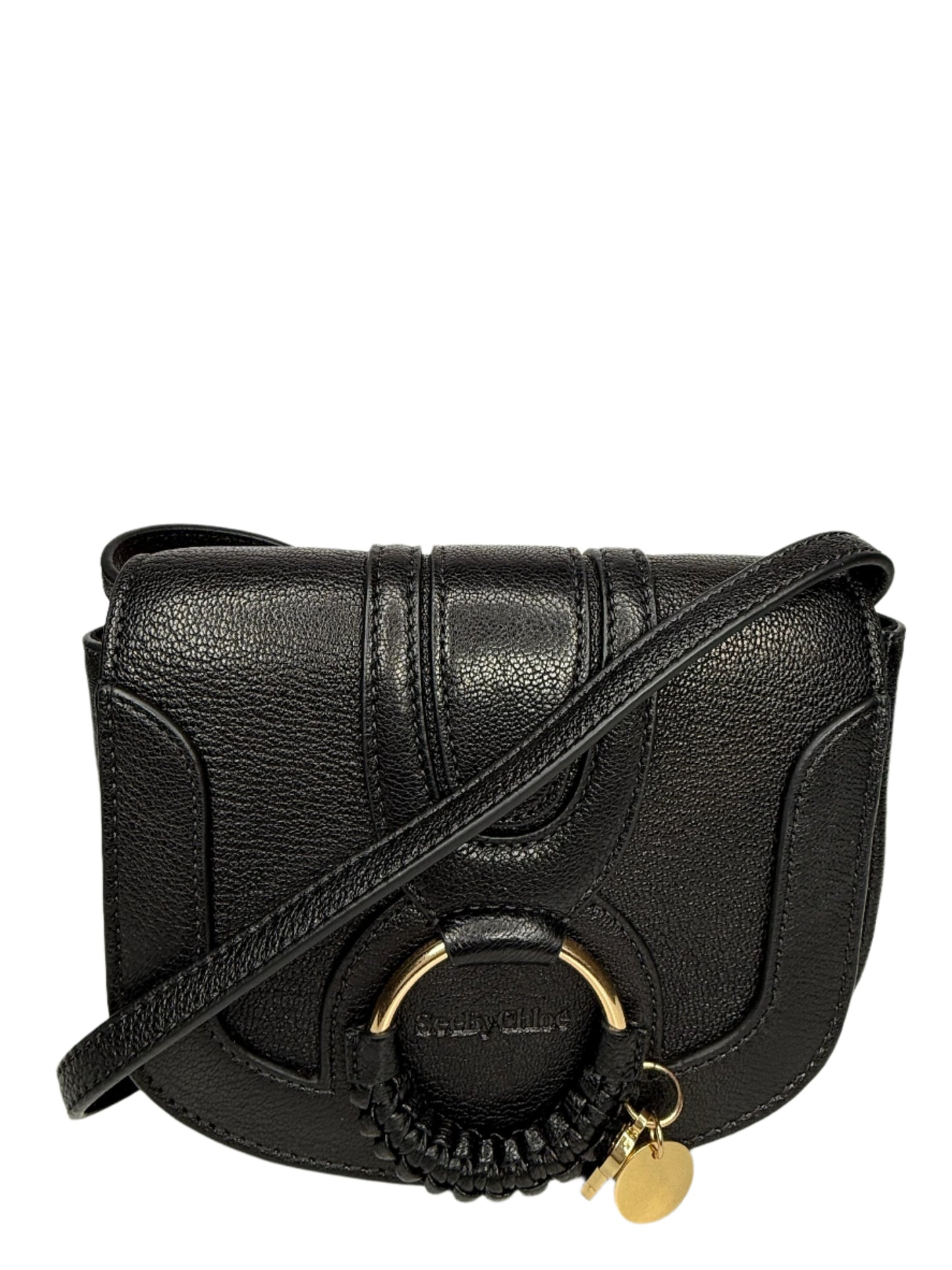 Chloé See By Chloé Mini Hana Black Leather Crossbody Bag