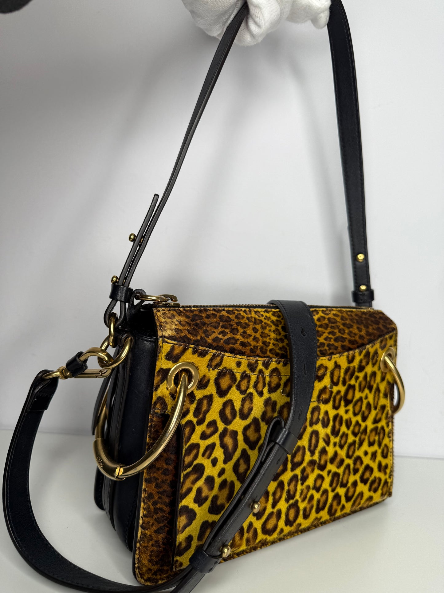Chloé Limited Edition Roy Ponyhair Leopard Print Bag