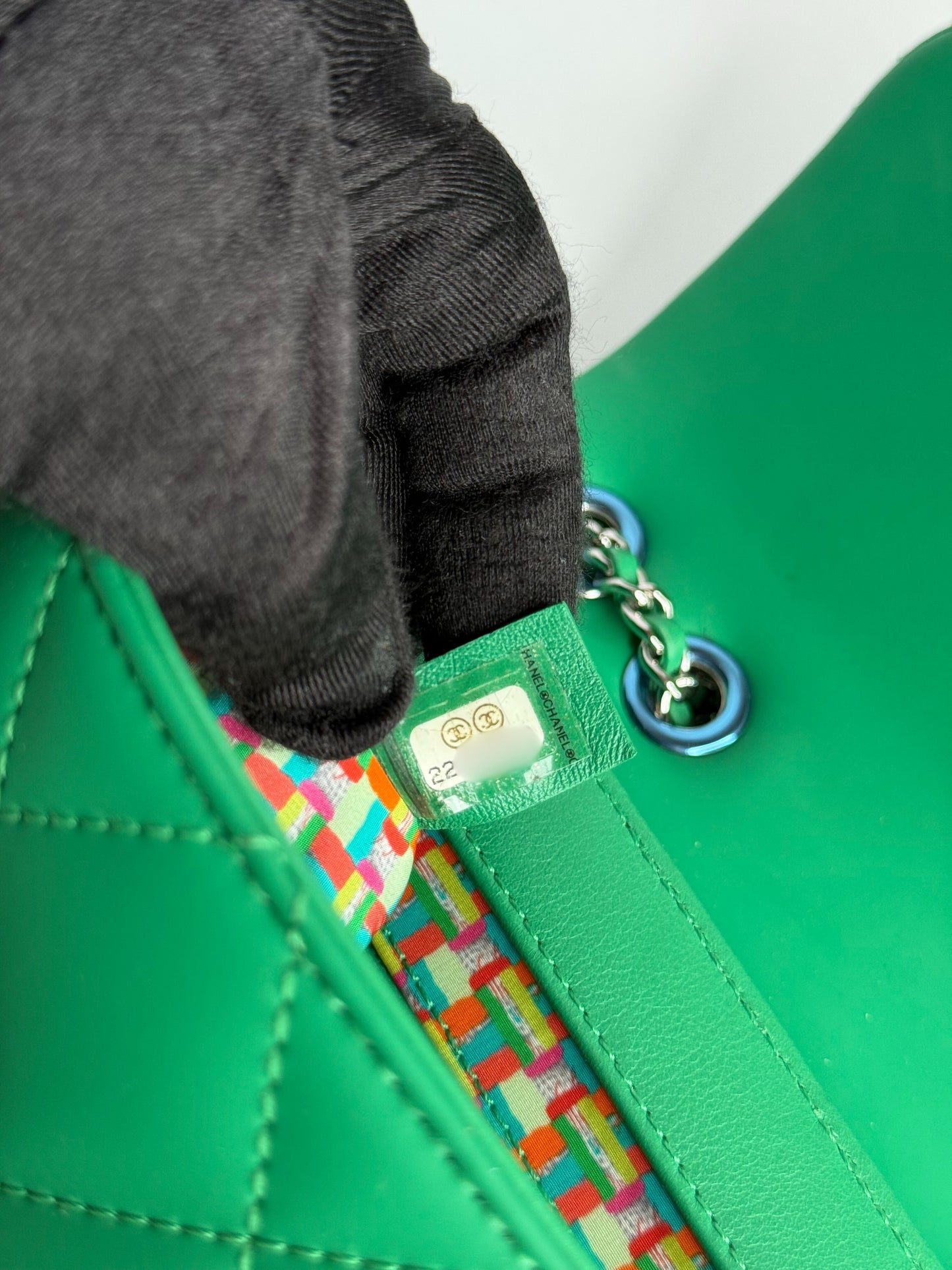 Chanel Paris-Seoul Small Coco Rain Green Rubber Flap Bag