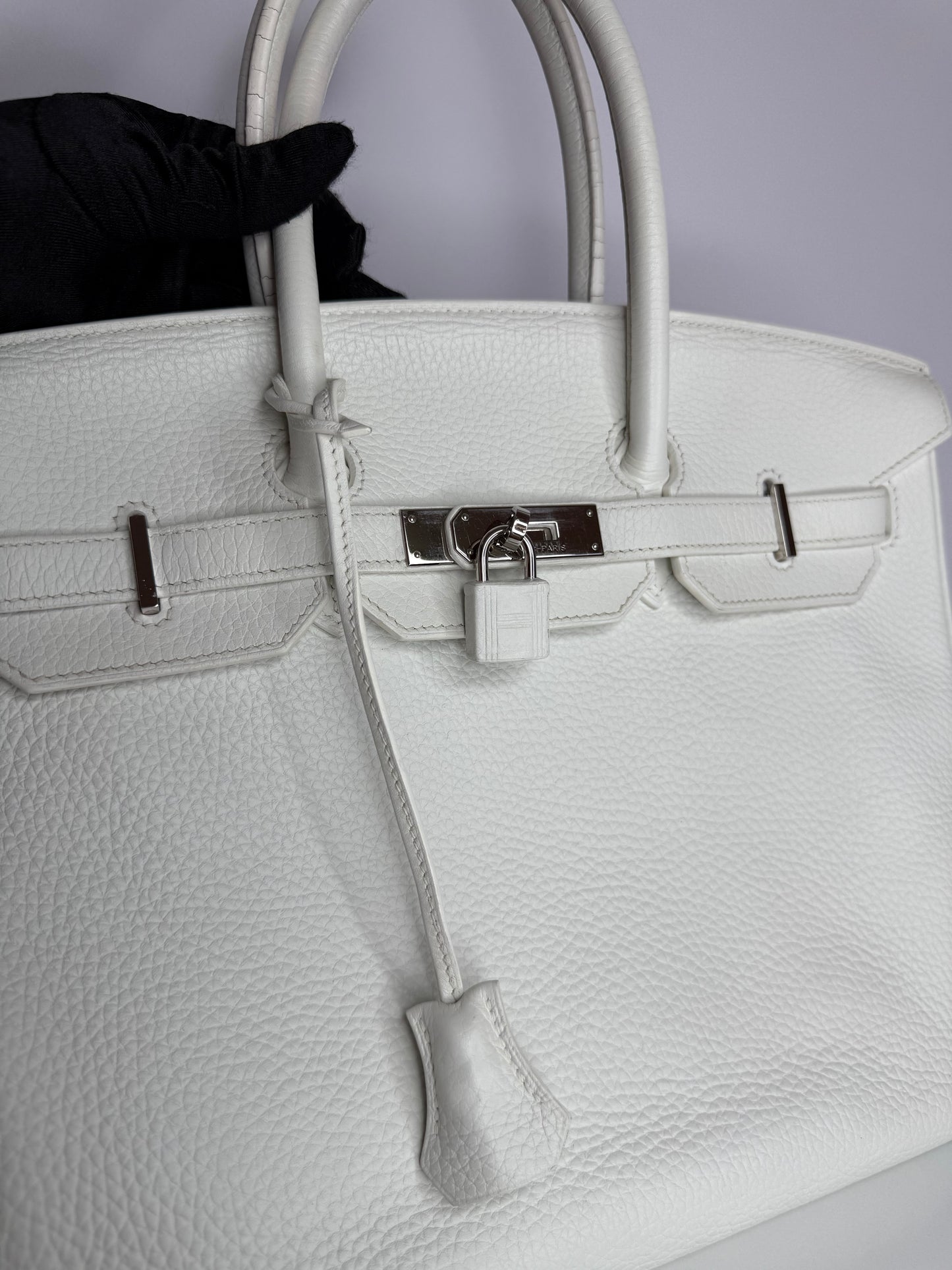 Hermès Birkin 35 White Togo Leather Palladium Hardware