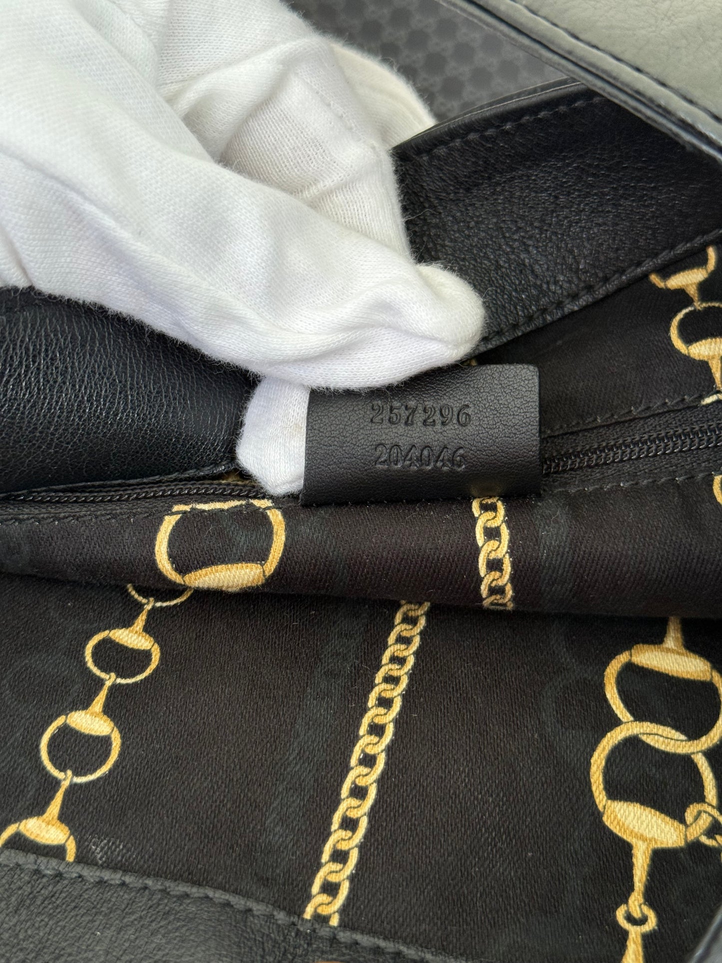 Gucci Black GG Canvas Shoulder Bag