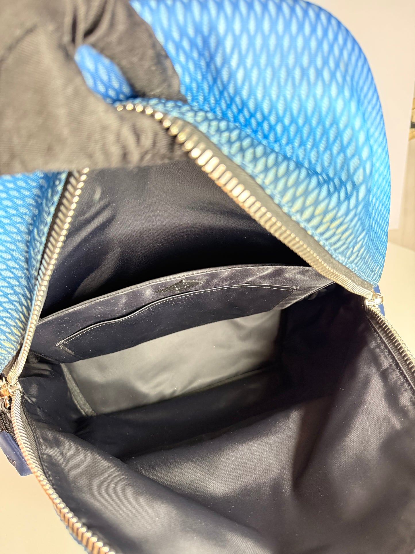 MCM Stark Backpack in Gradation Mesh and Monogram Neoprene