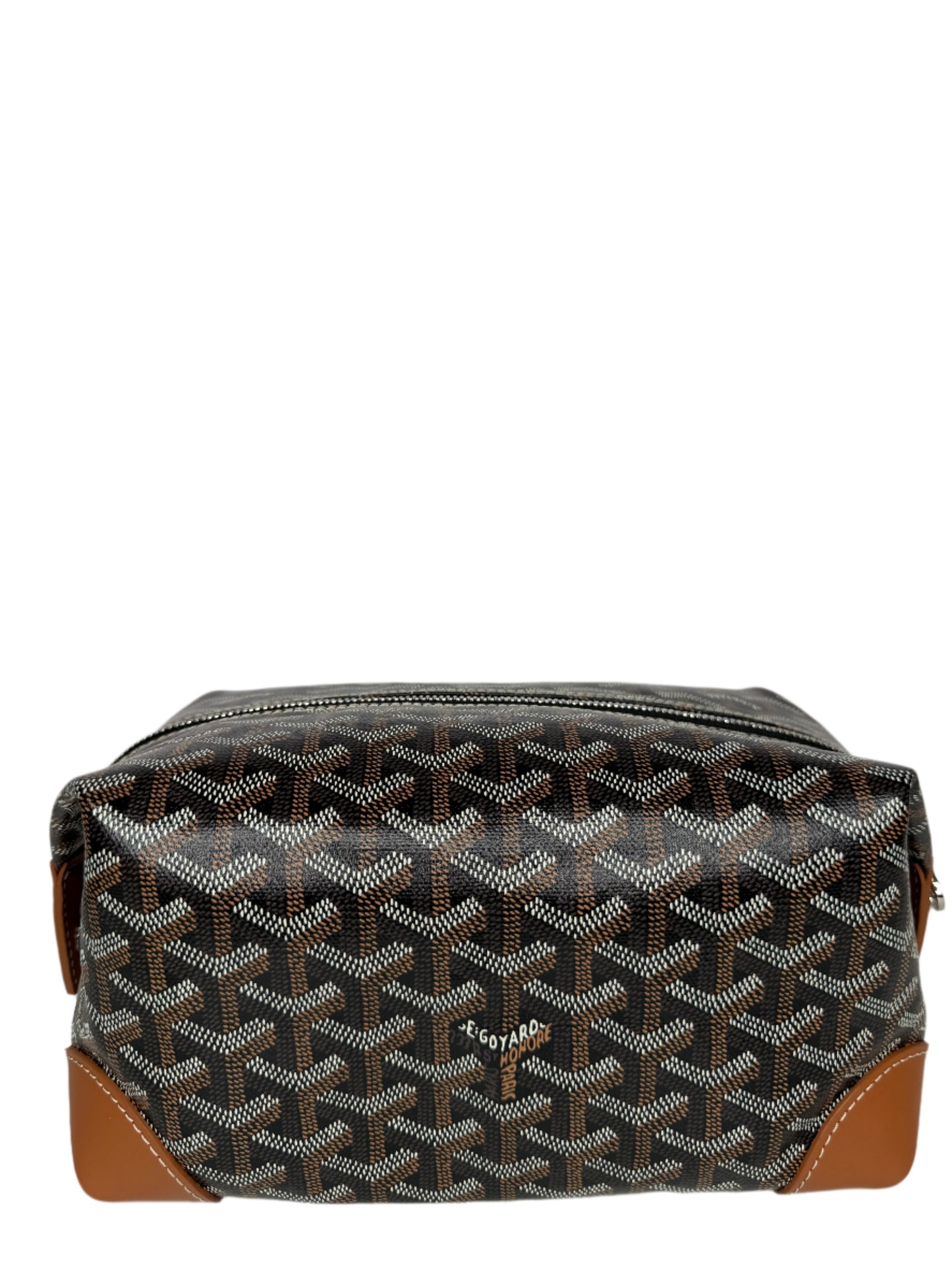 Goyard Black/Gold Goyardine Boeing 25 Trousse de Toilette