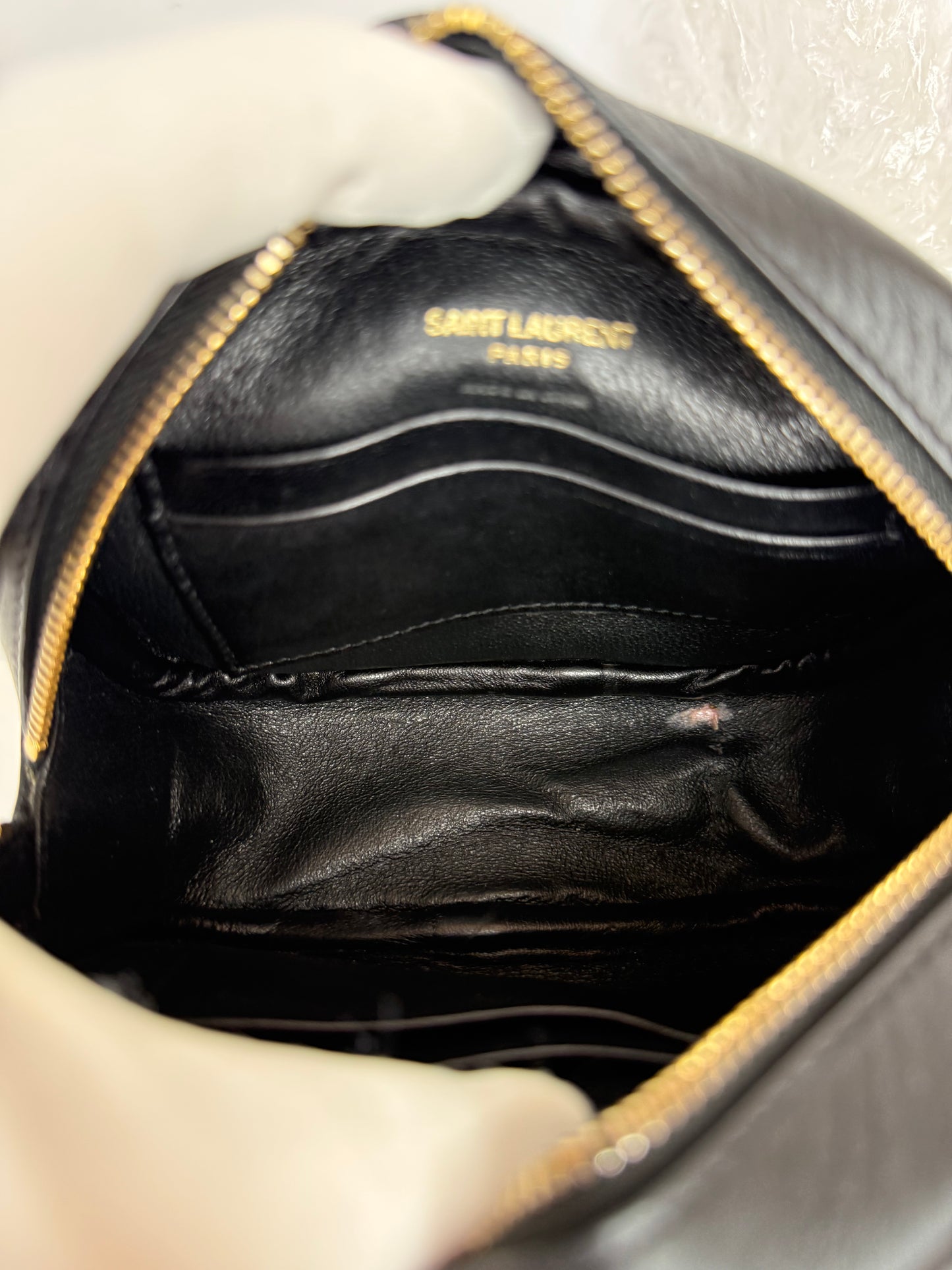 Saint Laurent Blogger Black Leather Crossbody Bag