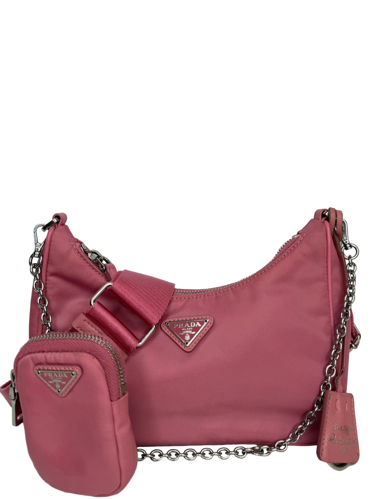 Prada Re-Edition 2005 Re-Nylon Bag Begonia Pink