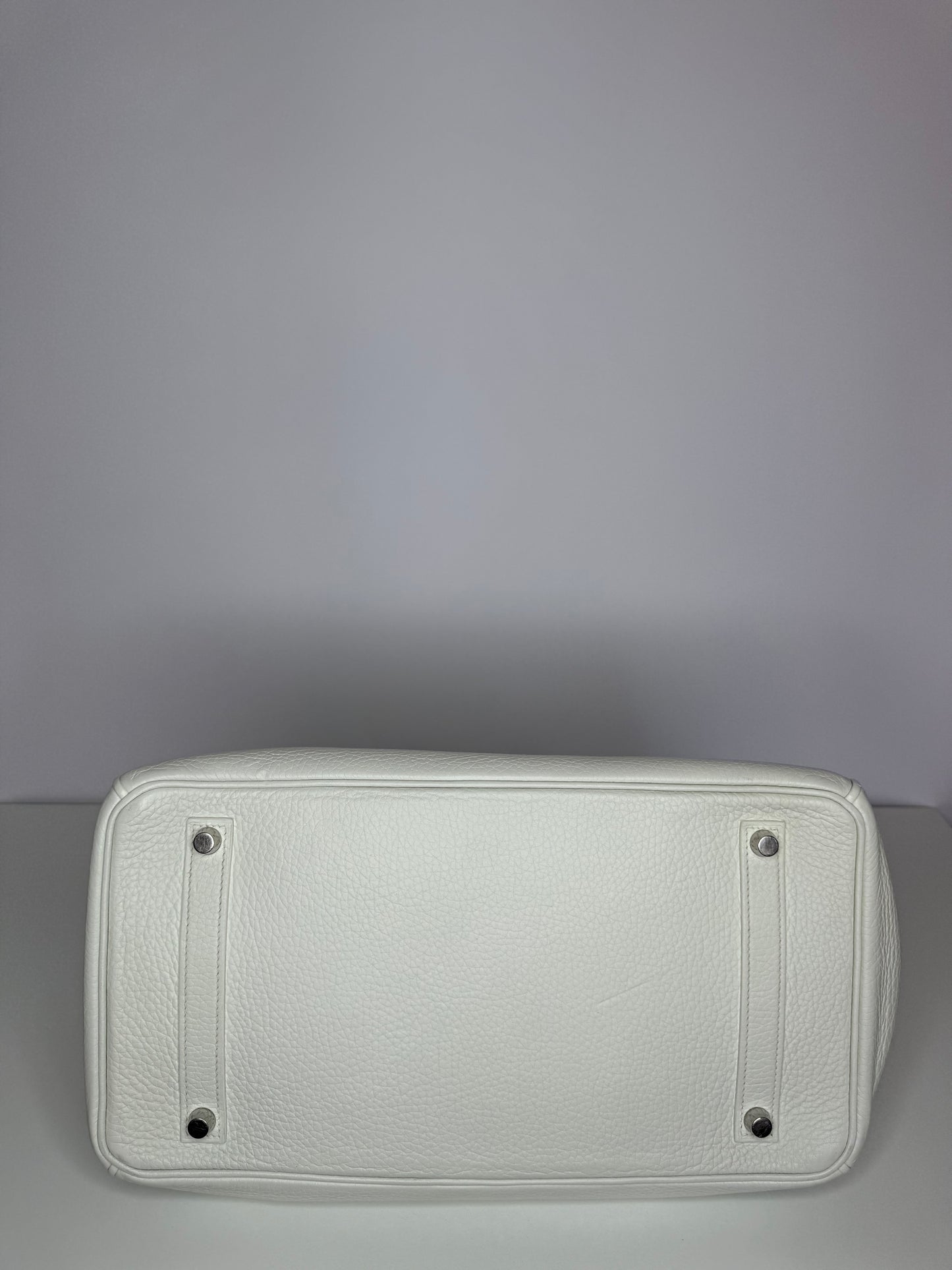 Hermès Birkin 35 White Togo Leather Palladium Hardware