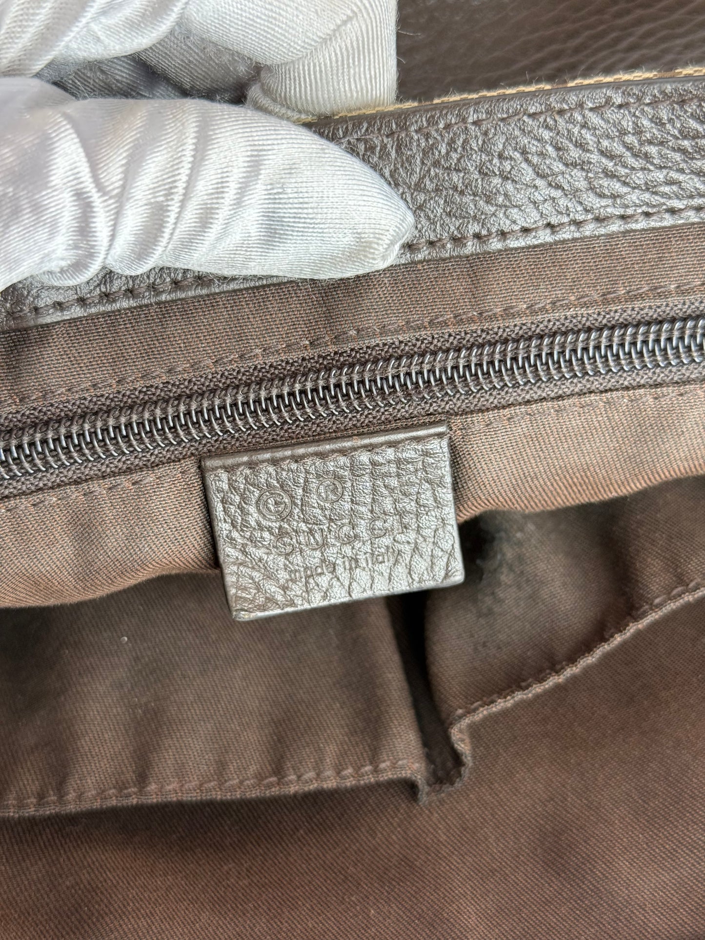 Gucci Flap GG Canvas Messenger Bag Small