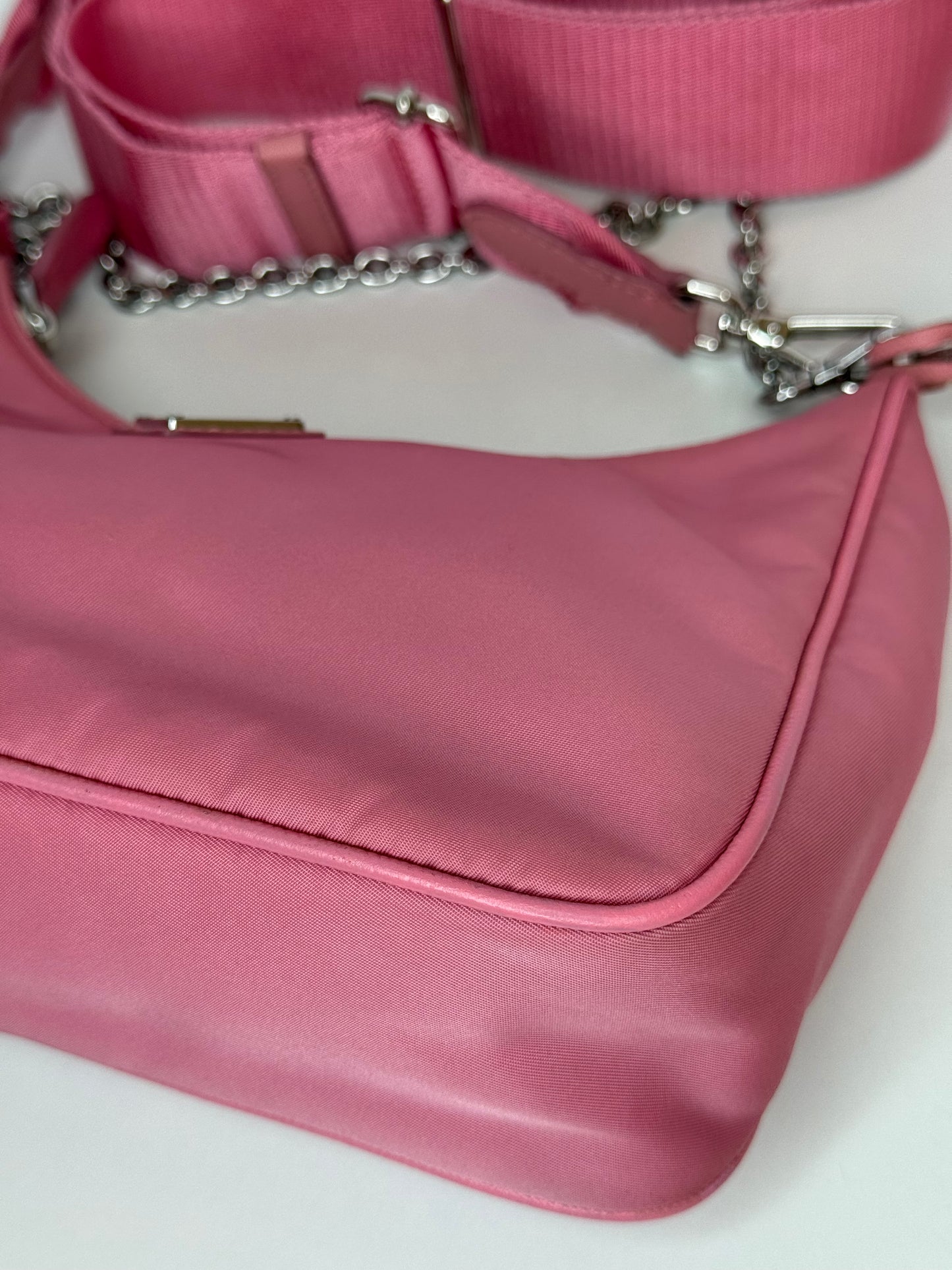 Prada Re-Edition 2005 Re-Nylon Bag Begonia Pink