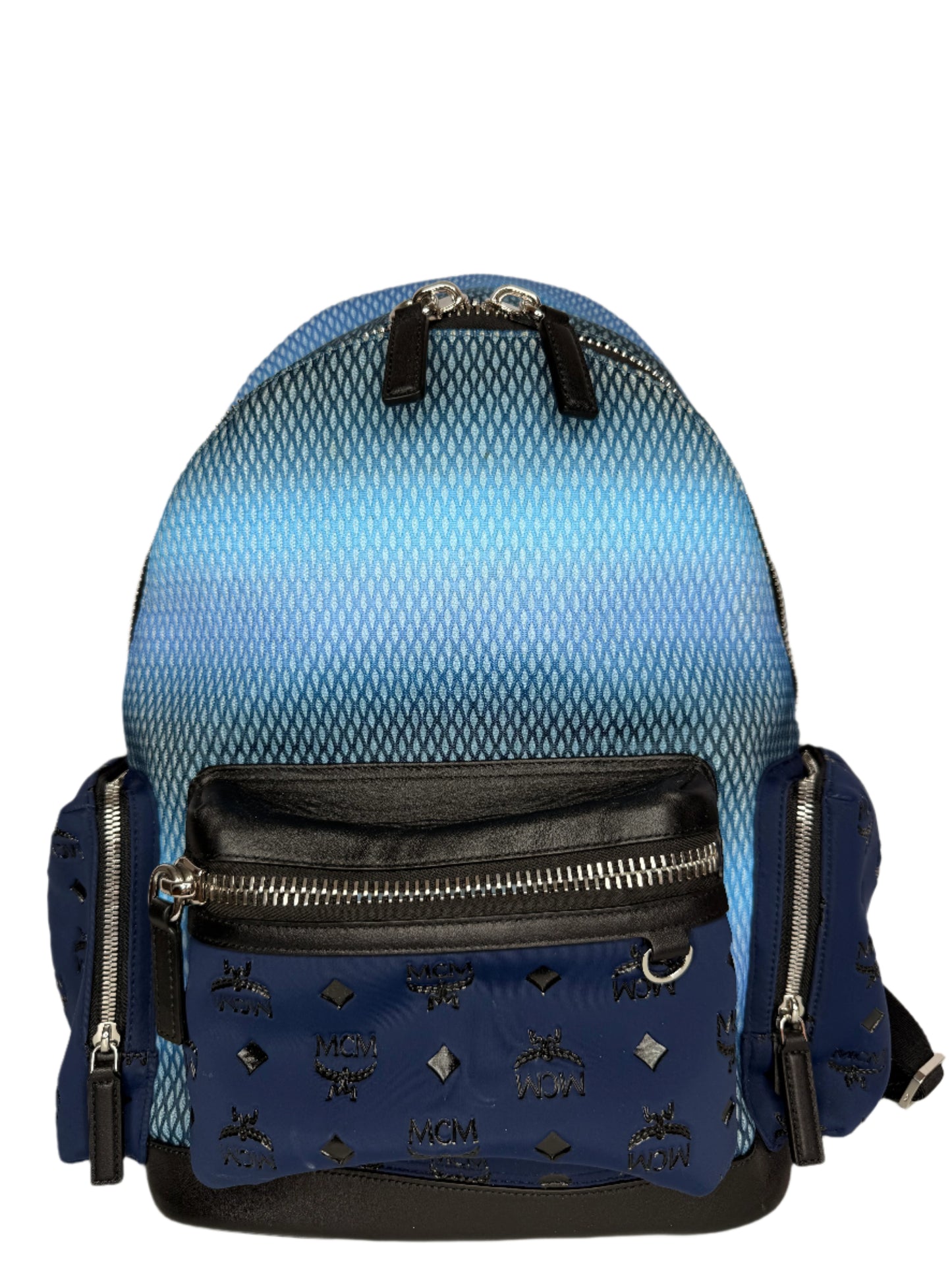 MCM Stark Backpack in Gradation Mesh and Monogram Neoprene