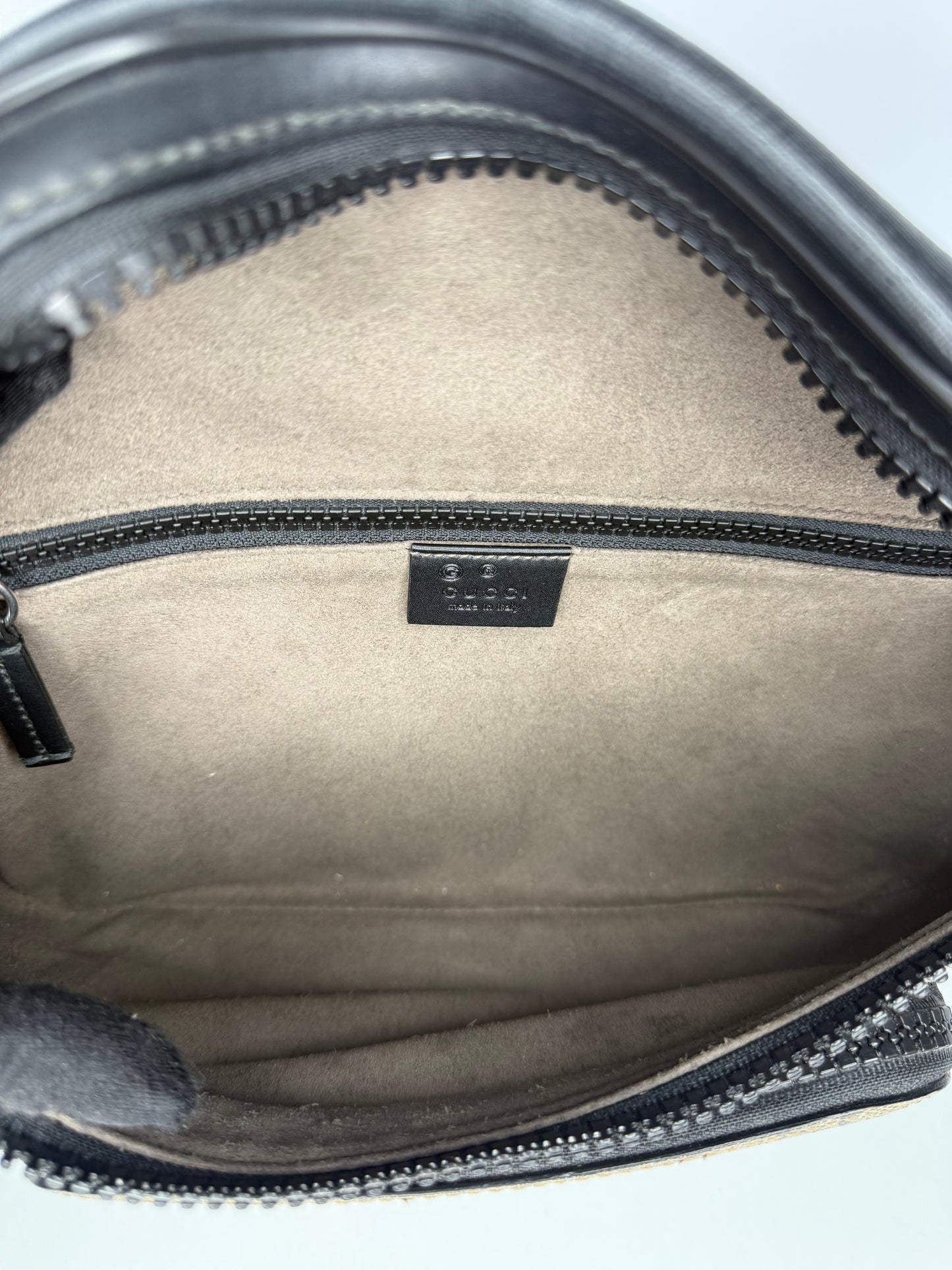 Gucci Black GG Supreme Canvas Eden Belt Bag