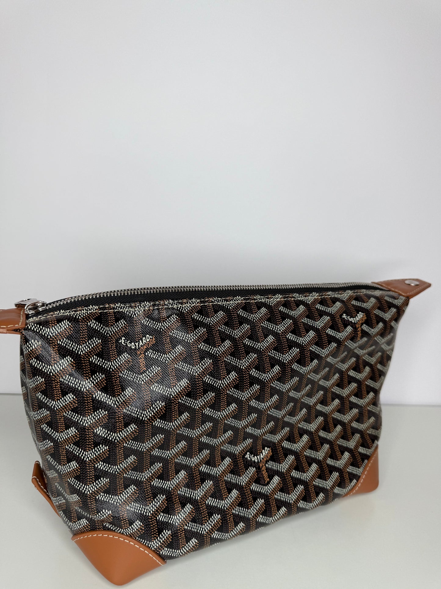 Goyard Black/Gold Goyardine Boeing 25 Trousse de Toilette