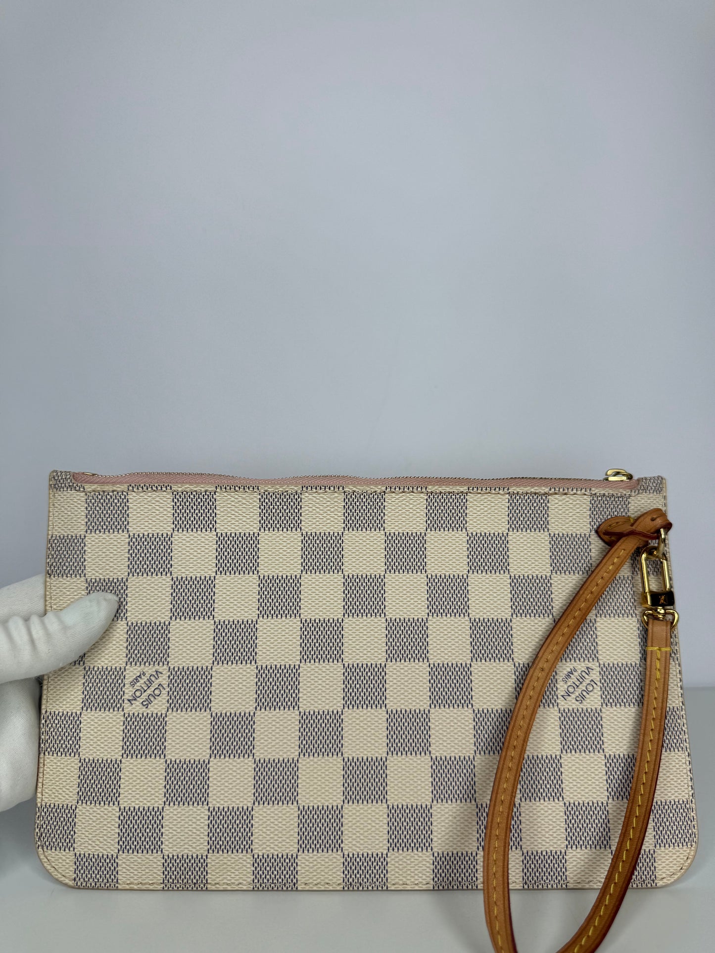 Louis Vuitton Neverfull Pochette Damier Azur Canvas