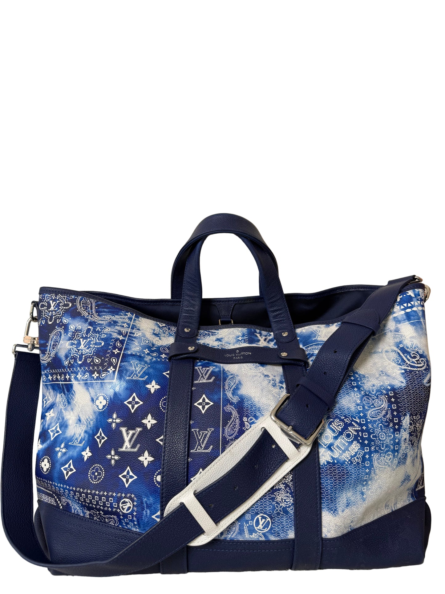 Louis Vuitton Blue Monogram Bandana Journey Tote