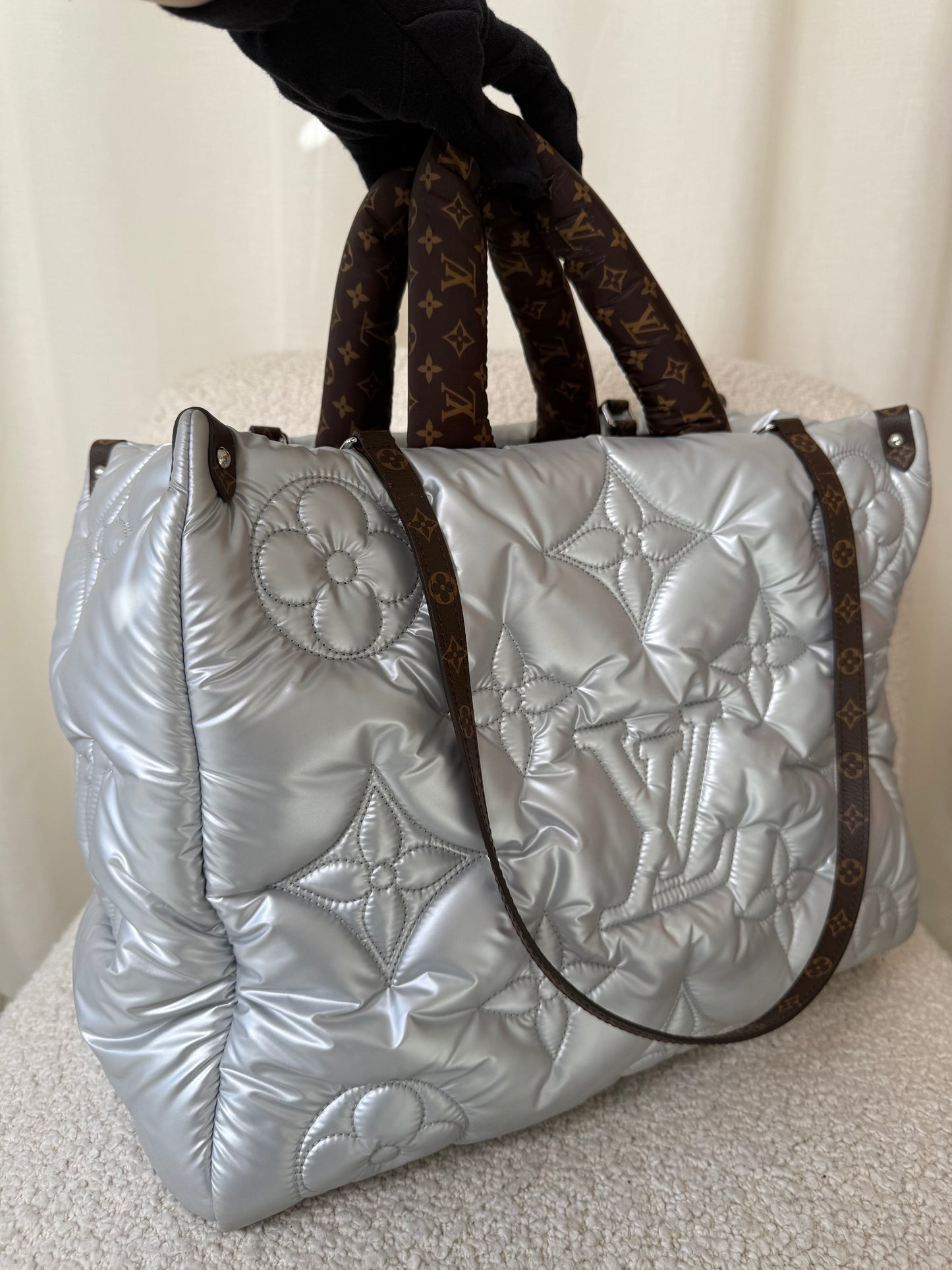 Louis Vuitton PillowOnTheGo GM Monogram Quilted Econyl Nylon Tote Bag