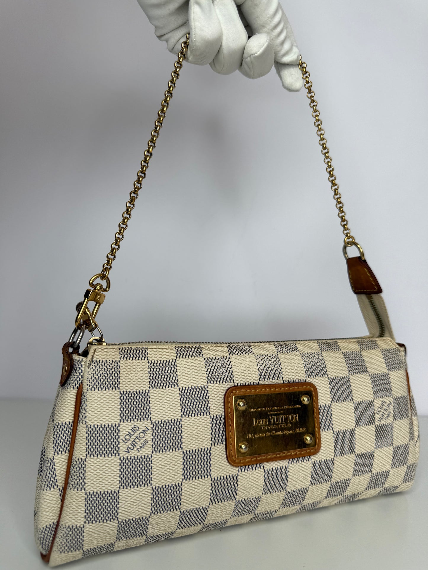 Louis Vuitton Eva Pochette Damier Azur Canvas