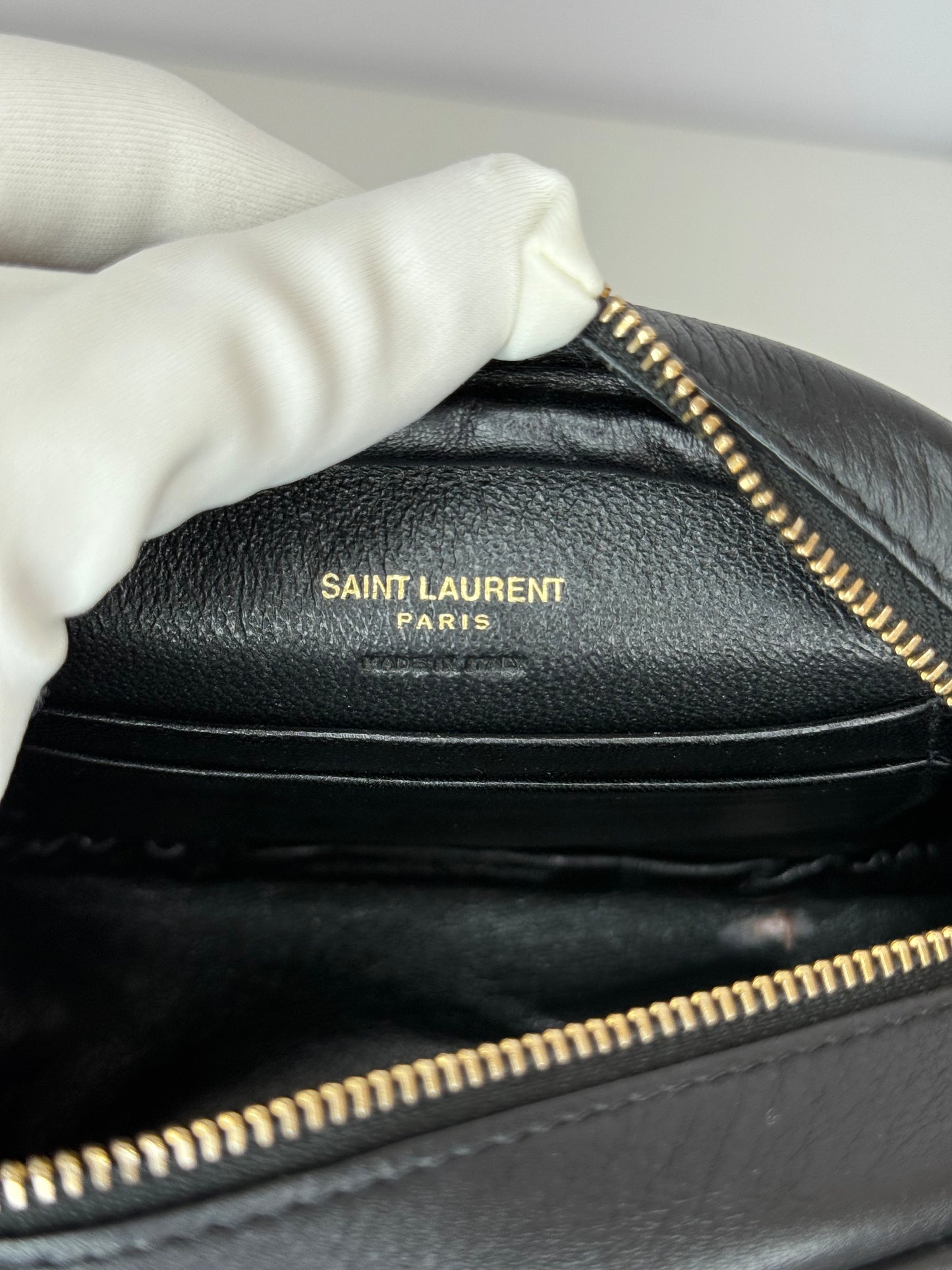Saint Laurent Blogger Black Leather Crossbody Bag