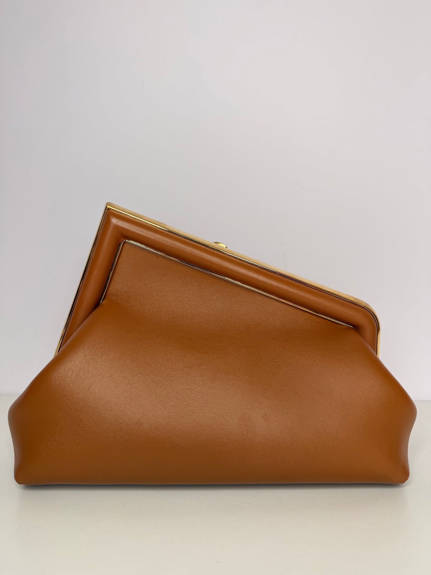 Fendi First Small Shiny Nappa Caramel Bag