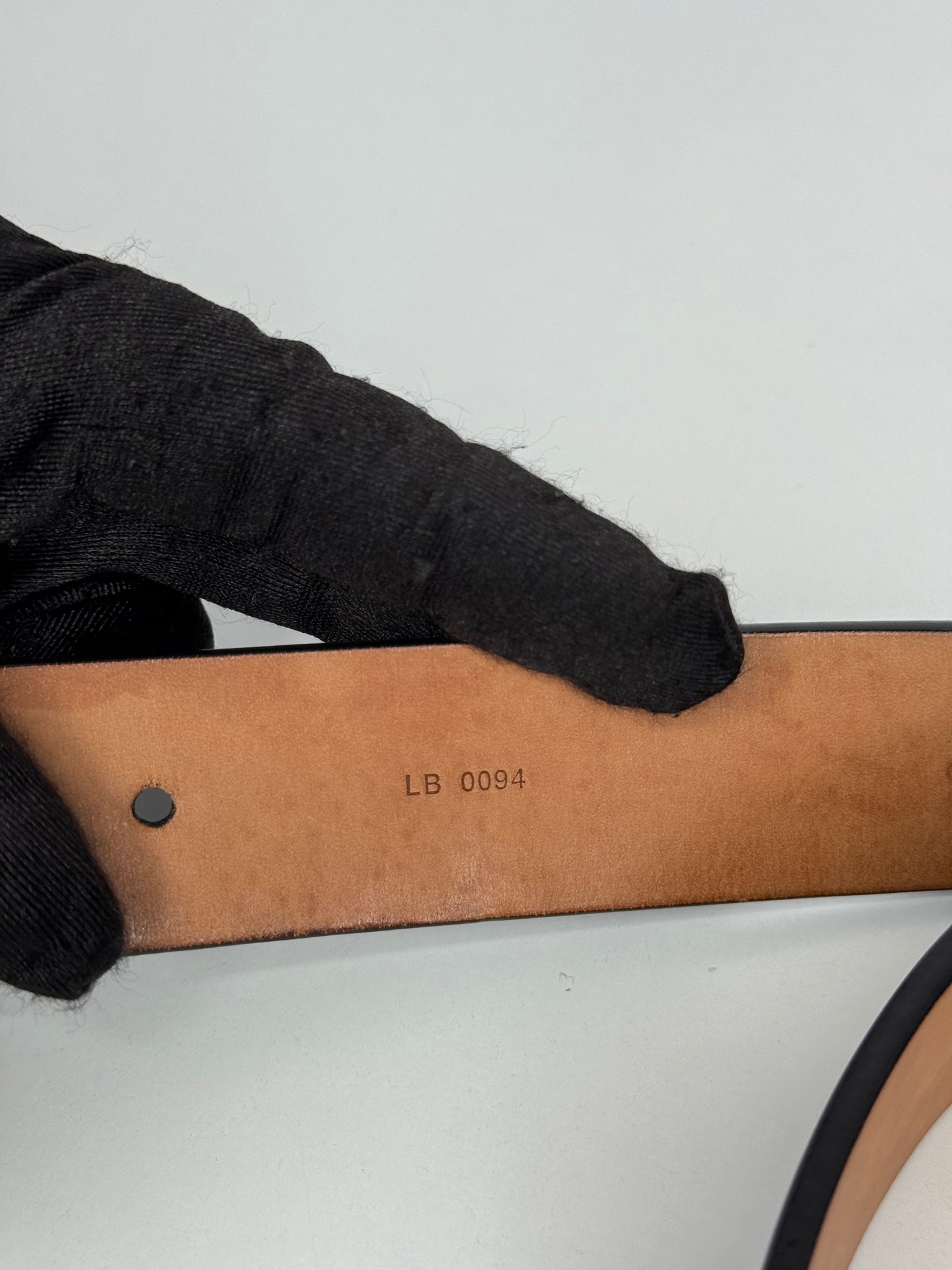 Louis Vuitton LV Initiales Belt in Black Calf Leather
