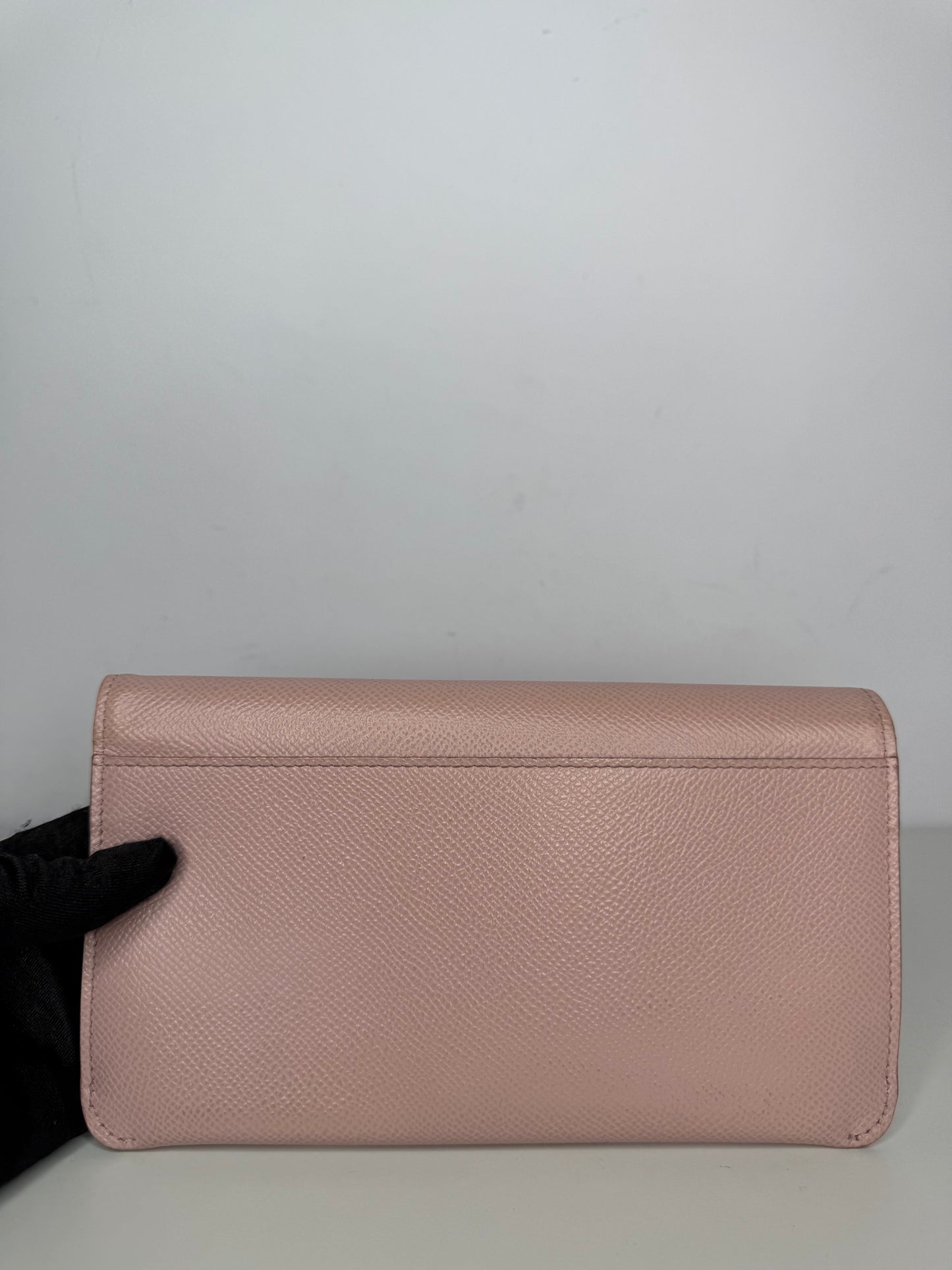 Dolce Gabbana DG Dauphine Leather Long Wallet Light Pink