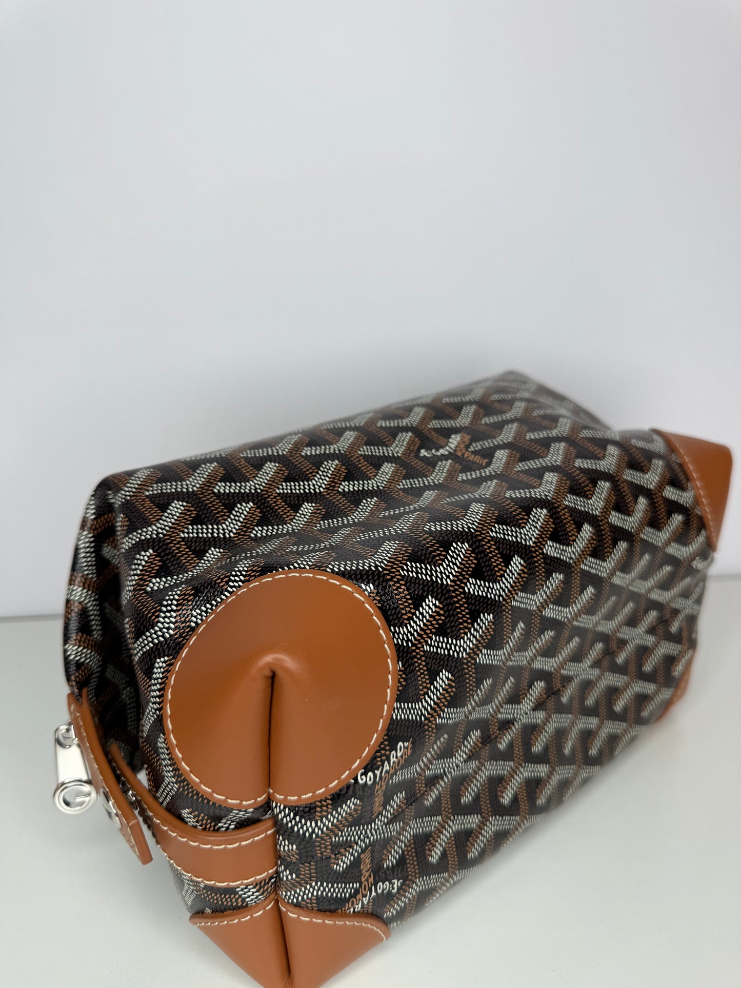 Goyard Black/Gold Goyardine Boeing 25 Trousse de Toilette