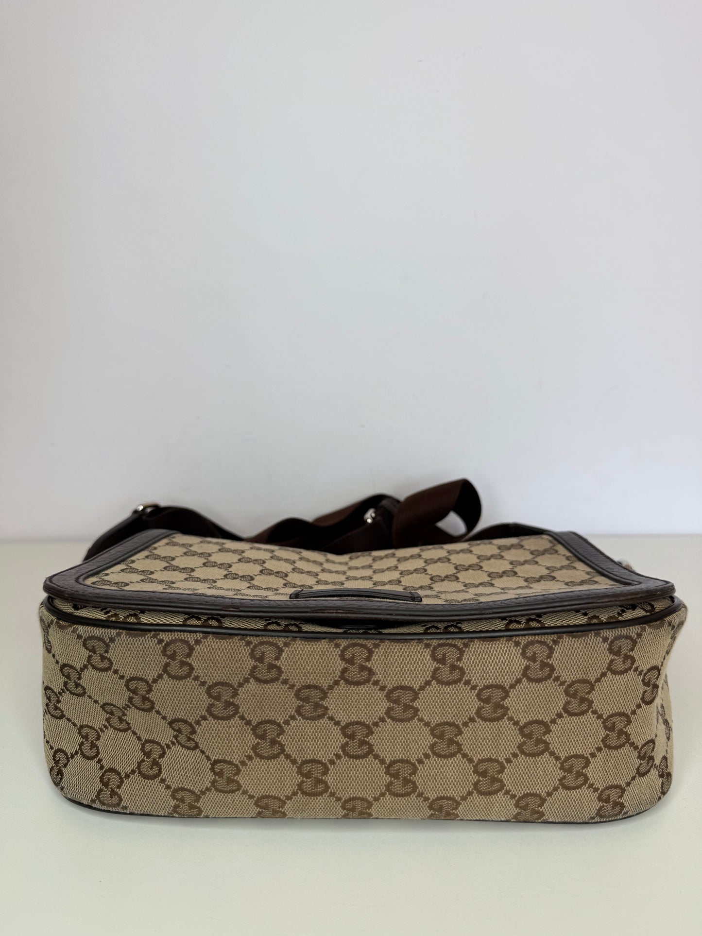 Gucci Flap GG Canvas Messenger Bag Small