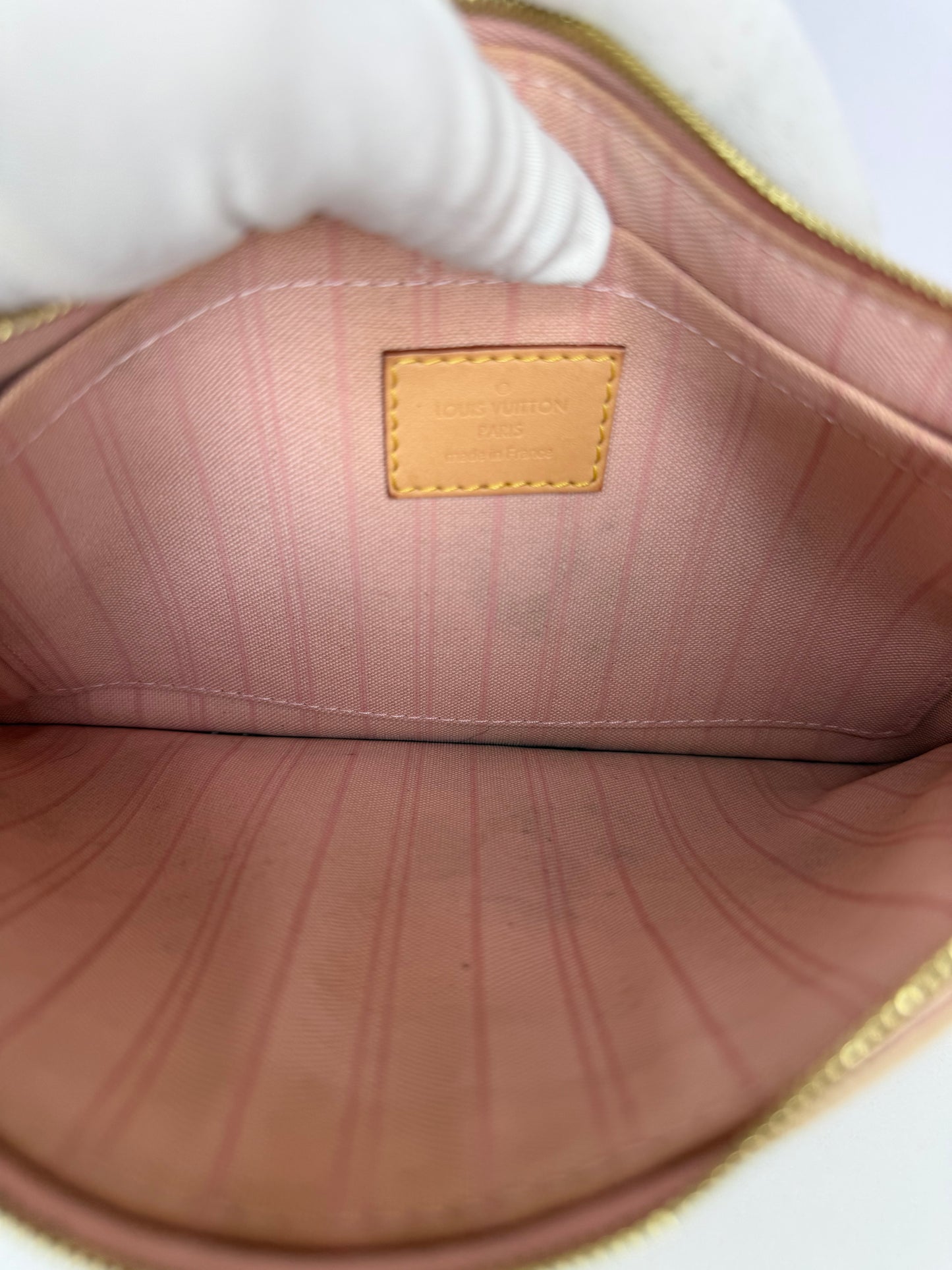 Louis Vuitton Neverfull Pochette Damier Azur Canvas