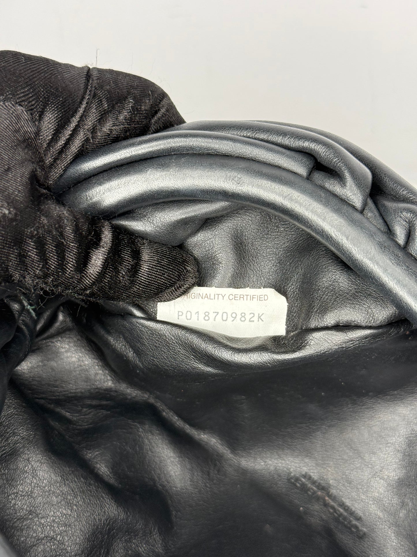 Bottega Veneta Black Nappa Leather The Belt Chain Pouch