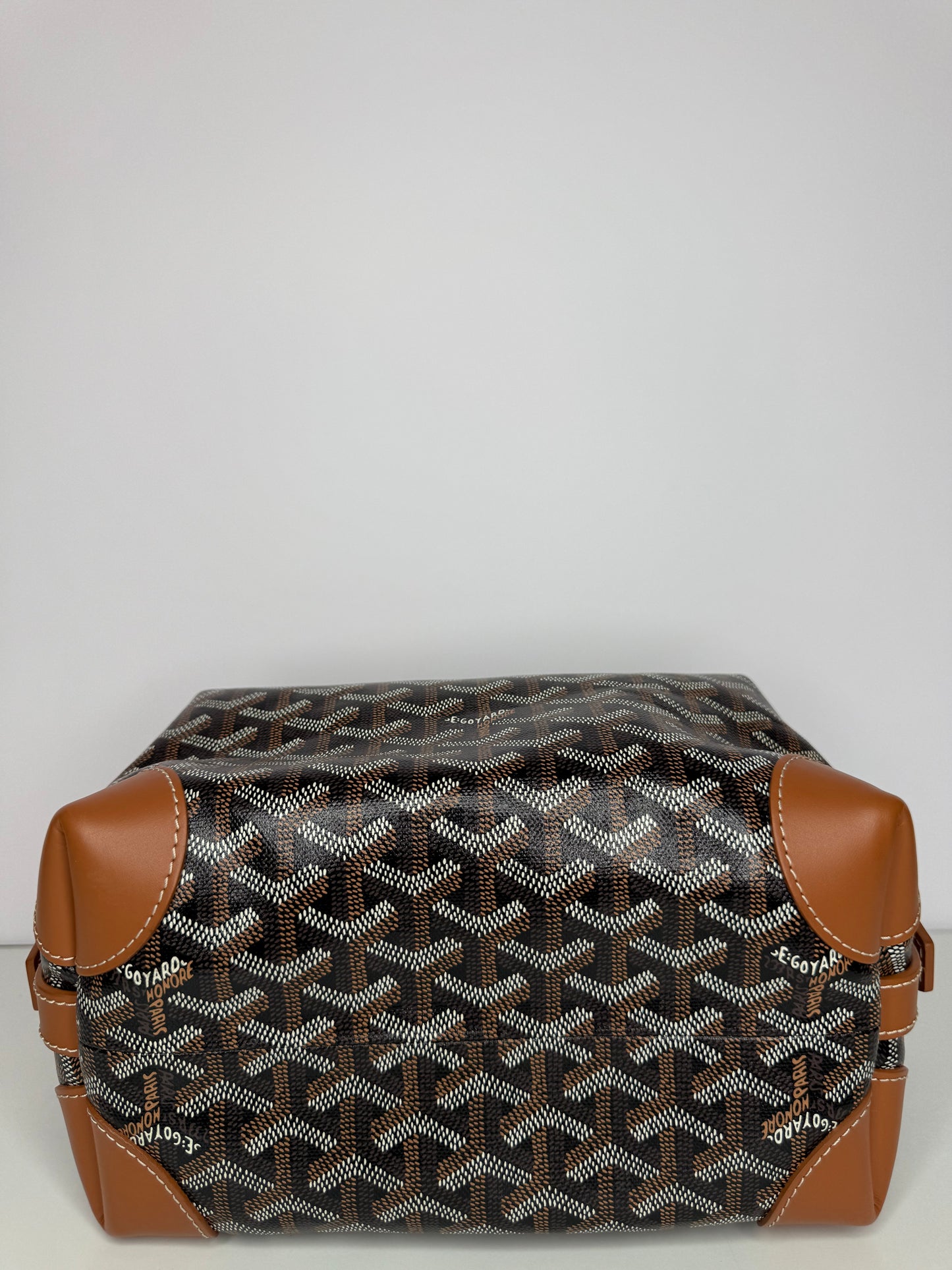 Goyard Black/Gold Goyardine Boeing 25 Trousse de Toilette