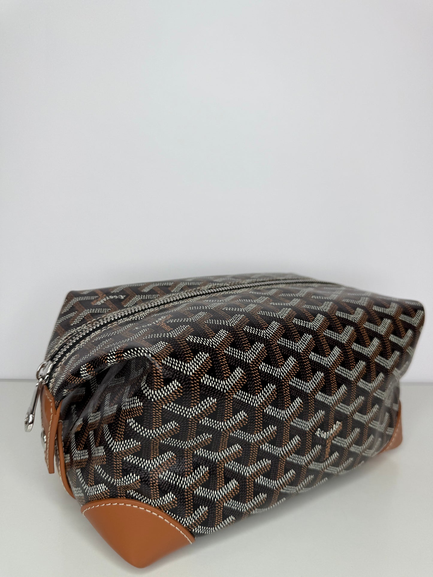 Goyard Black/Gold Goyardine Boeing 25 Trousse de Toilette