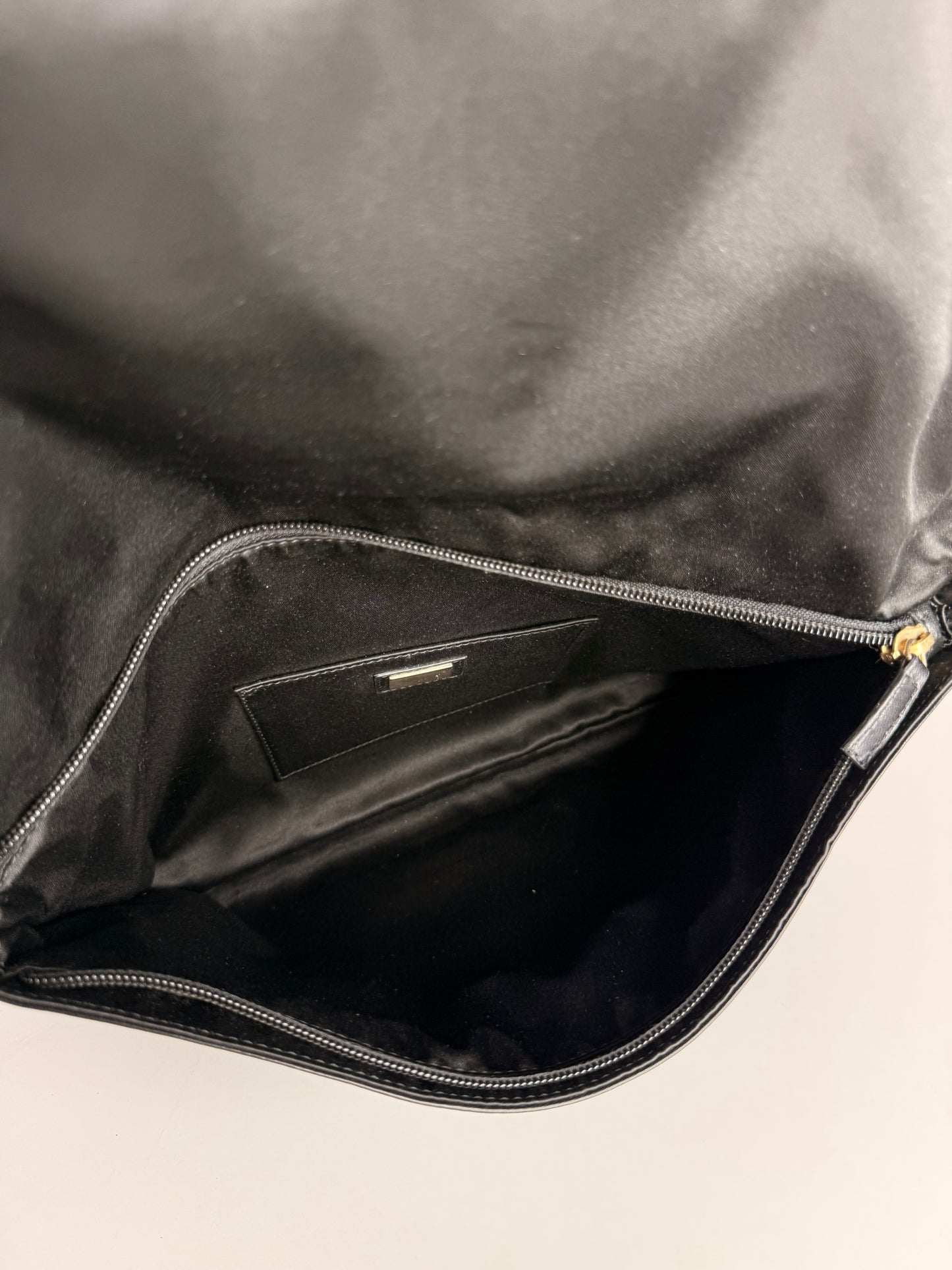 Fendi Black Leather Mia Flap Shoulder Bag