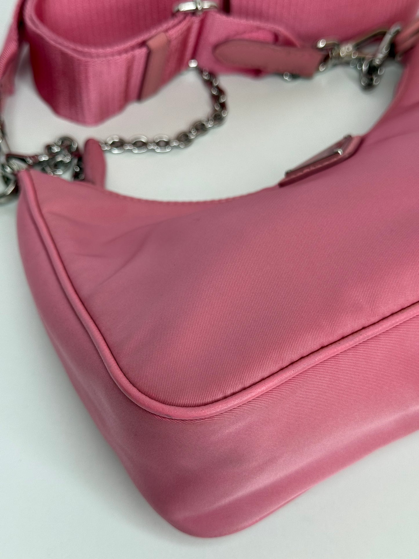 Prada Re-Edition 2005 Re-Nylon Bag Begonia Pink