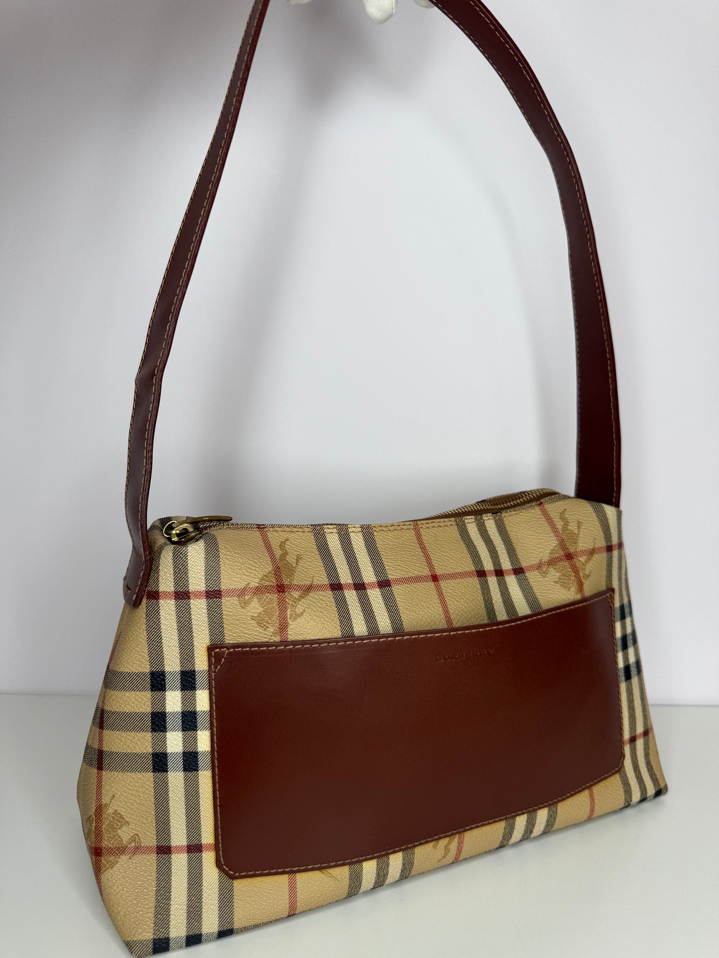 Burberry Haymarket Check Shoulder Bag