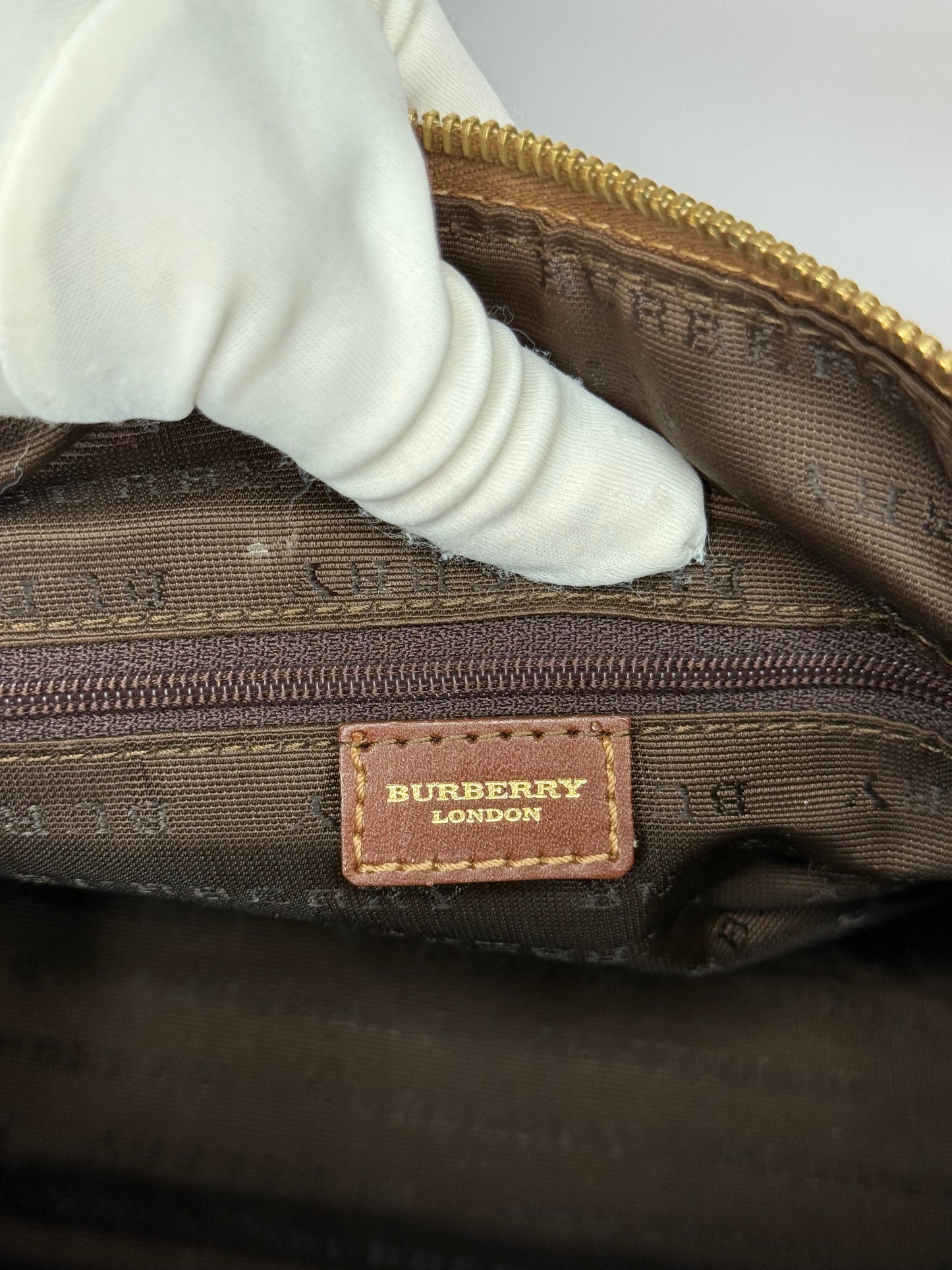 Burberry Haymarket Check Shoulder Bag