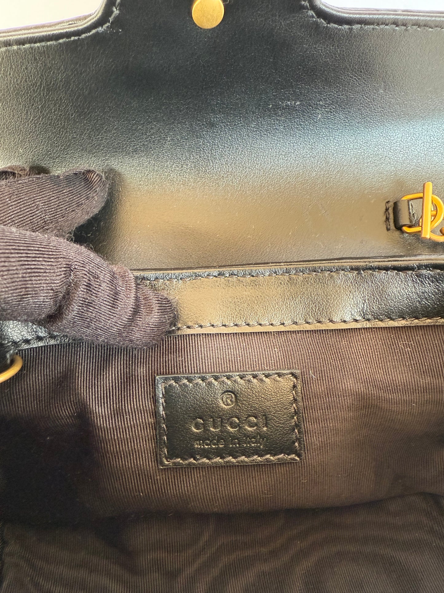 Gucci GG Marmont Super Mini Tweed Calfskin Spicy Check Multicolor