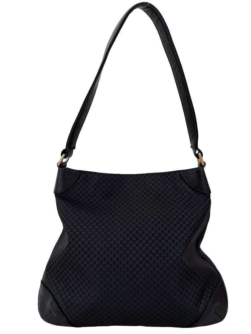 Gucci Black GG Canvas Shoulder Bag