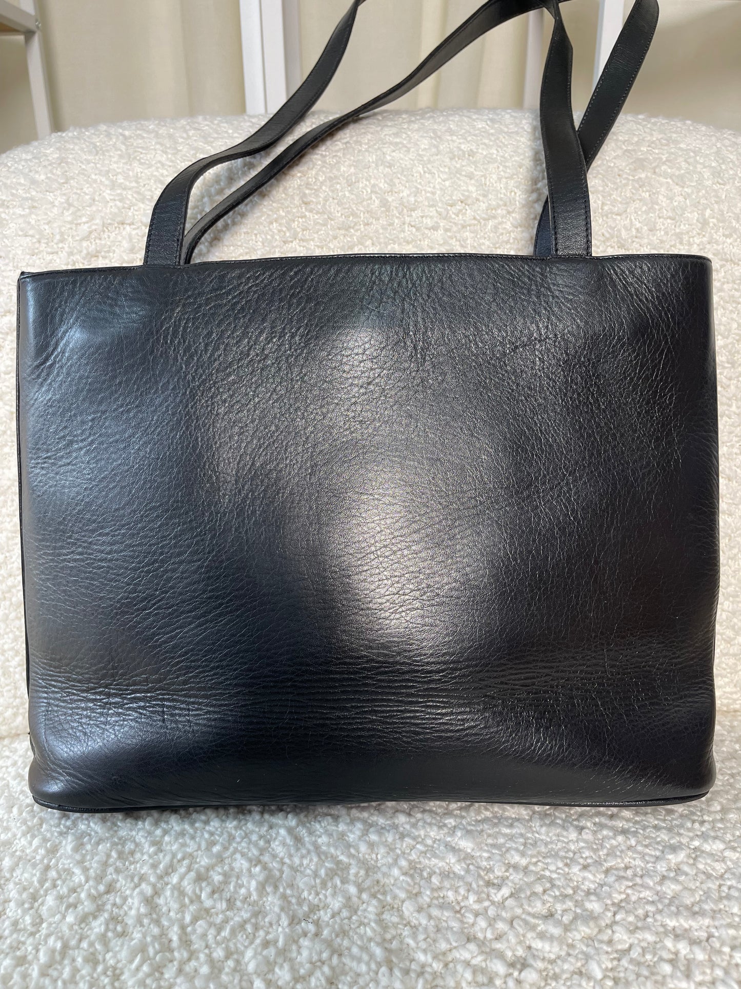 Gianni Versace Black Leather Shoulder Bag