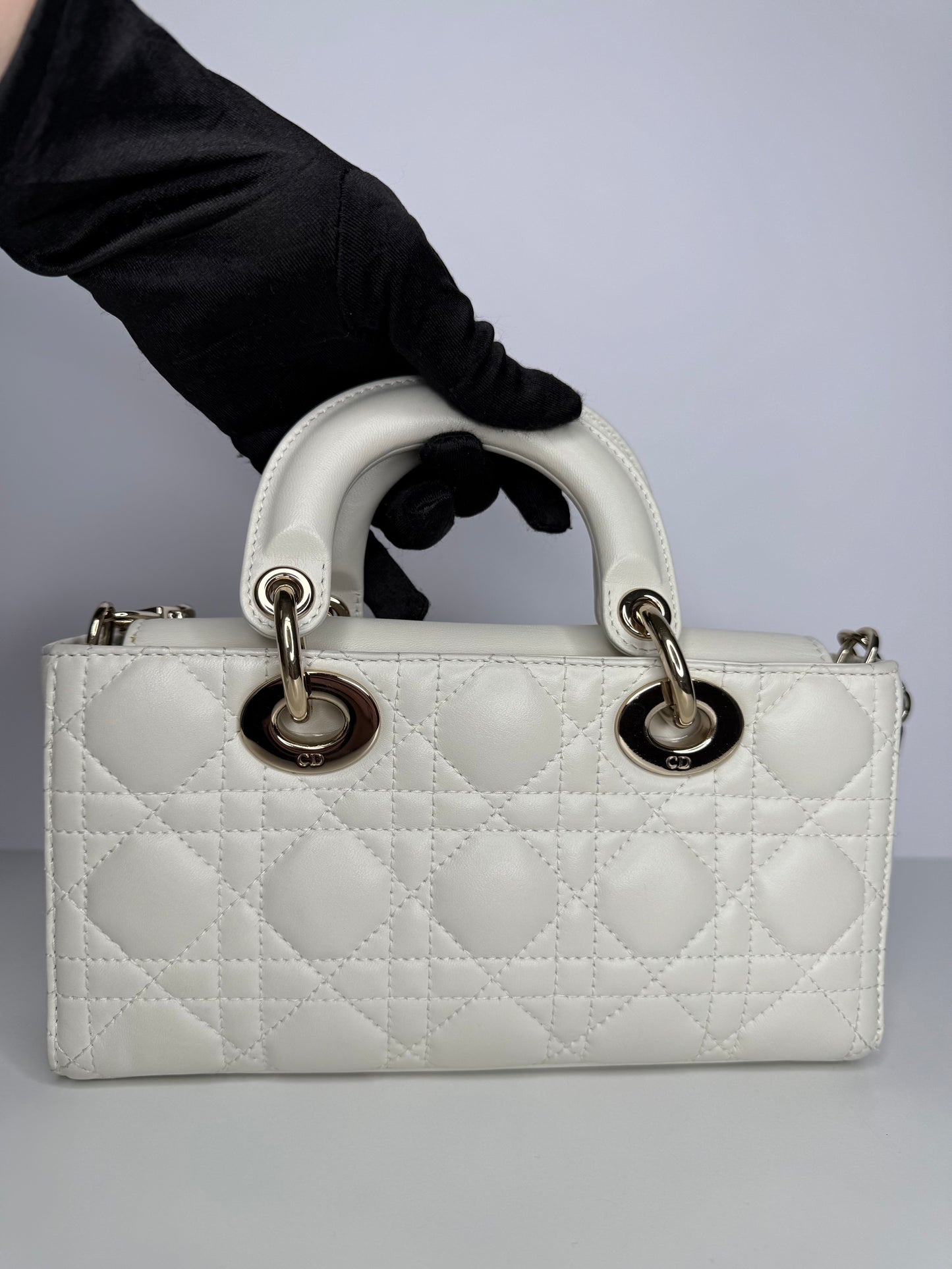 Dior Lady D-Joy Small Latte Cannage Lambskin Bag