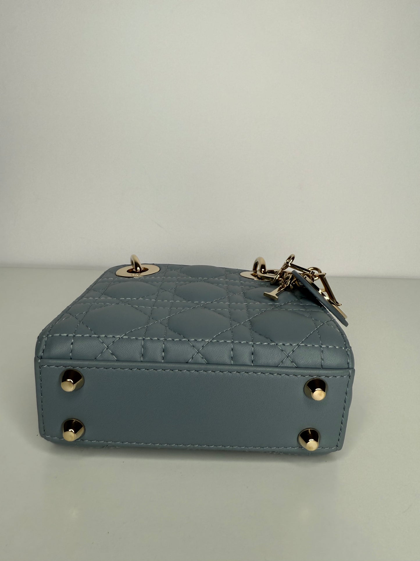 Dior Lady Dior Micro Bag Cloud Blue Cannage Lambskin