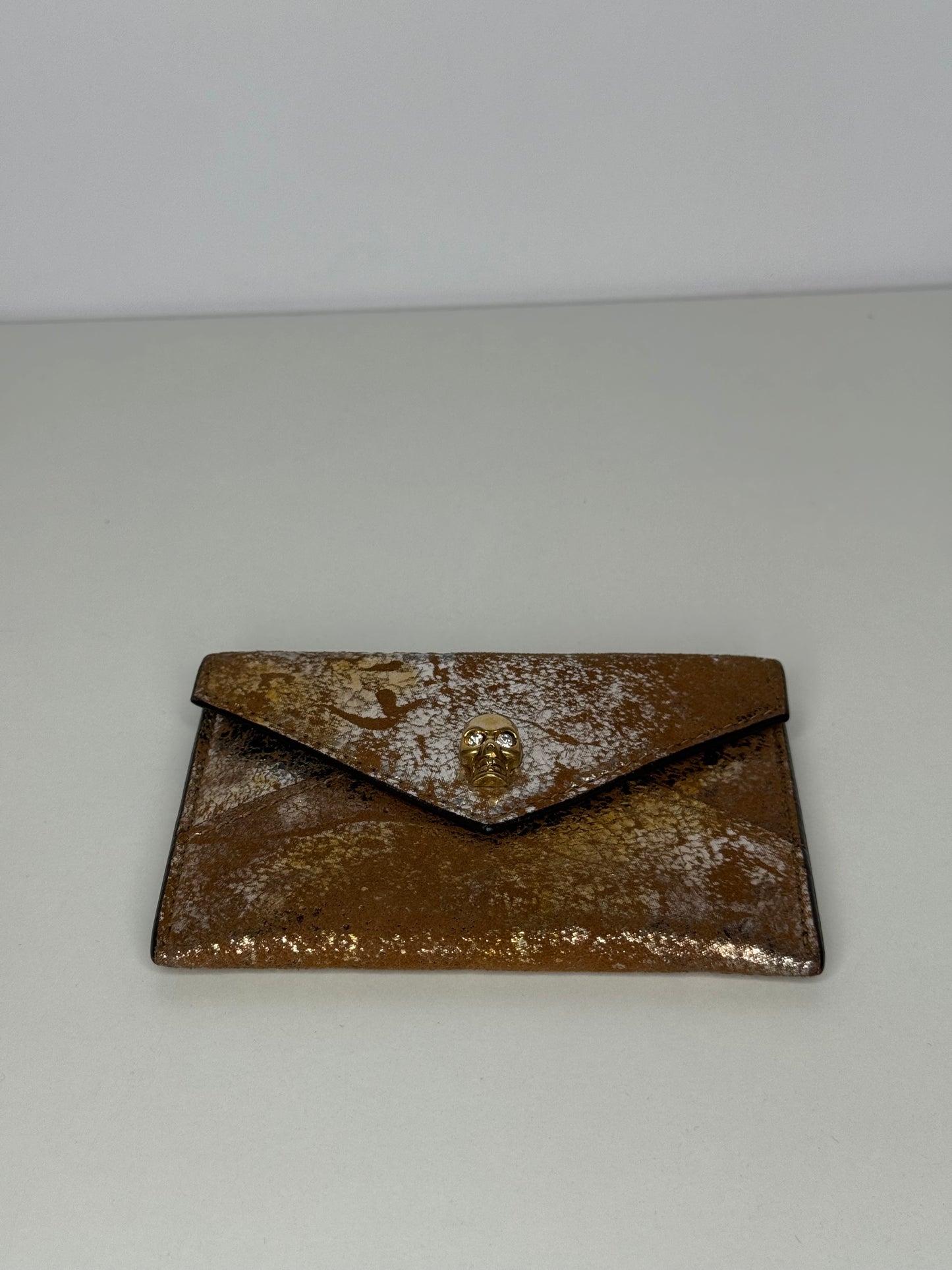 Alexander McQueen Skull Leather Card Case