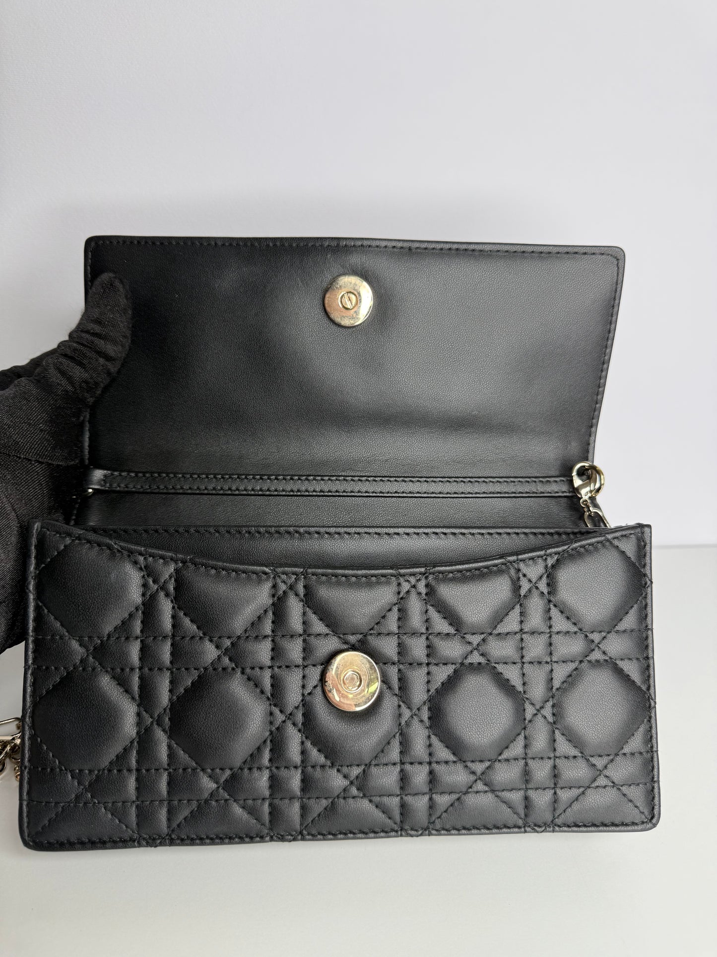 Dior My Dior Mini Bag Black Cannage Lambskin