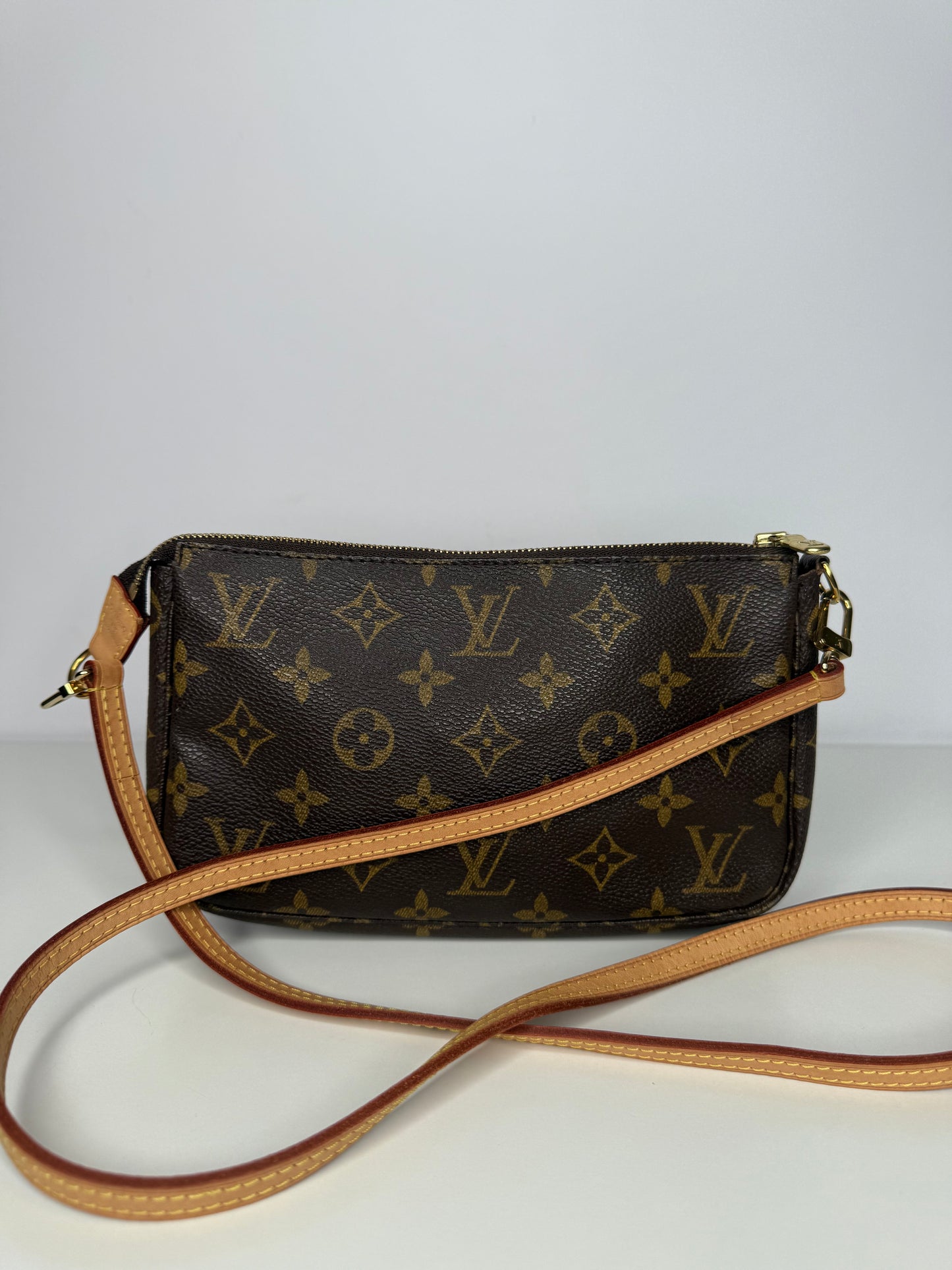 Louis Vuitton Pochette Accessoires Monogram Canvas with Crossbody Strap