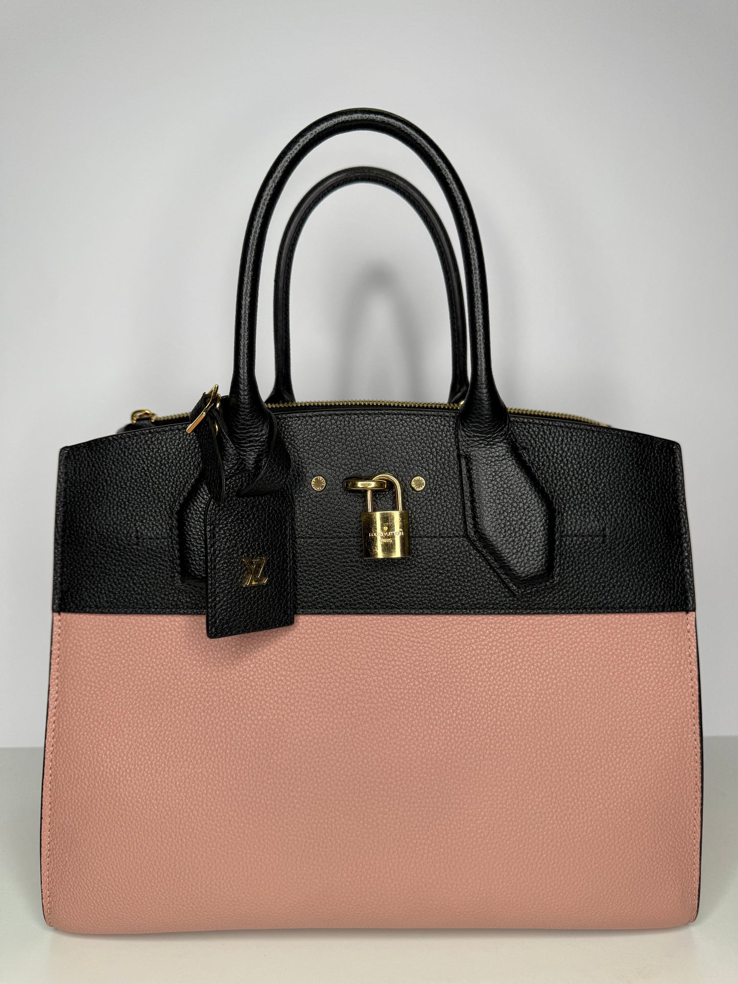 Louis Vuitton City Steamer MM Handbag Pink Noir